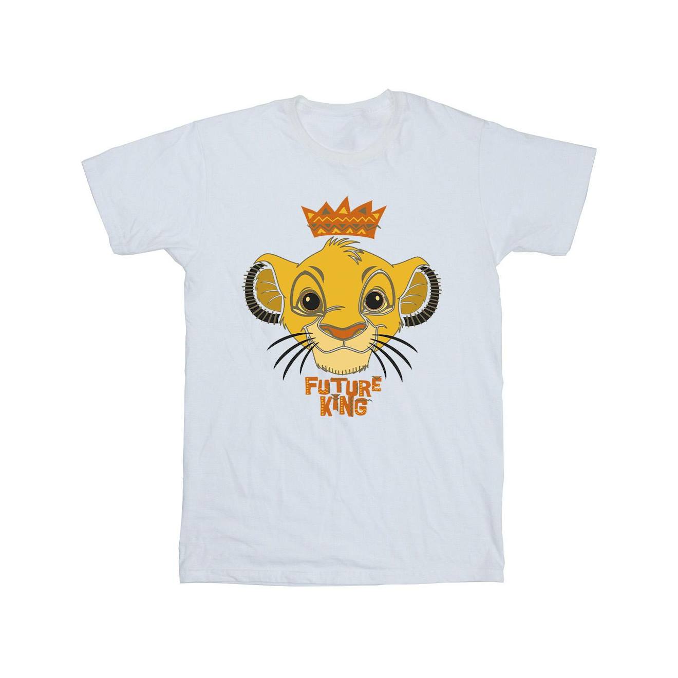 T-shirt Coton Disney The Lion King Future King Blanc
