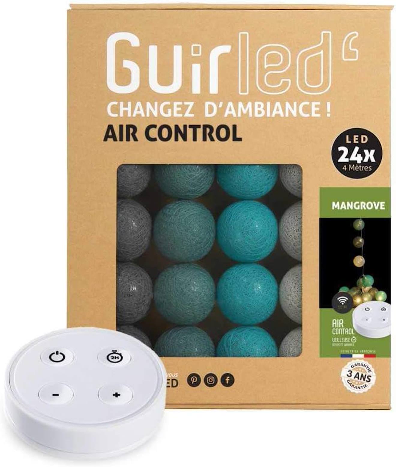 Guirlande Boule Lumineuse Led Usb Télécommandée Mangrove