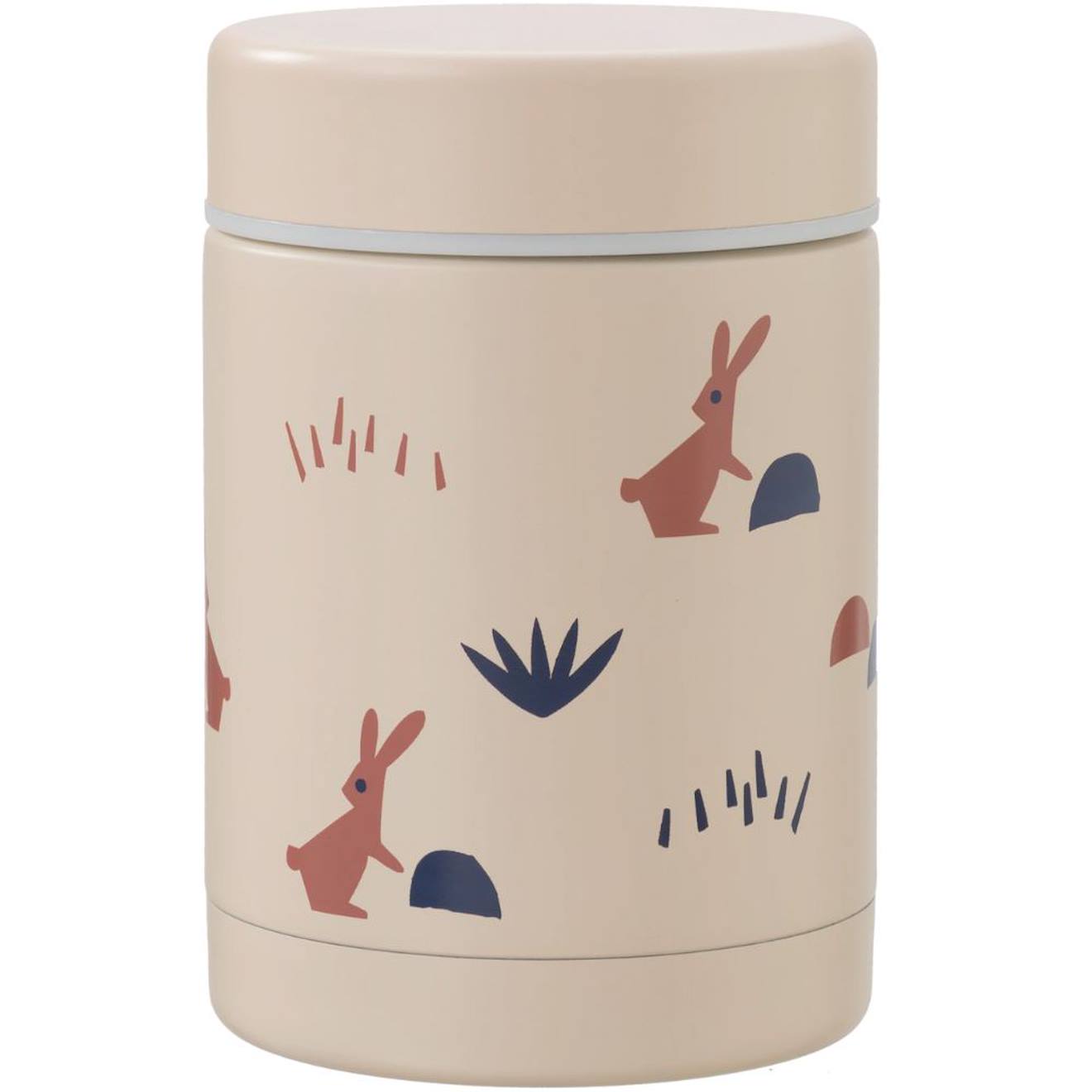 Thermos Alimentaire Ecru, Marron, Bleu