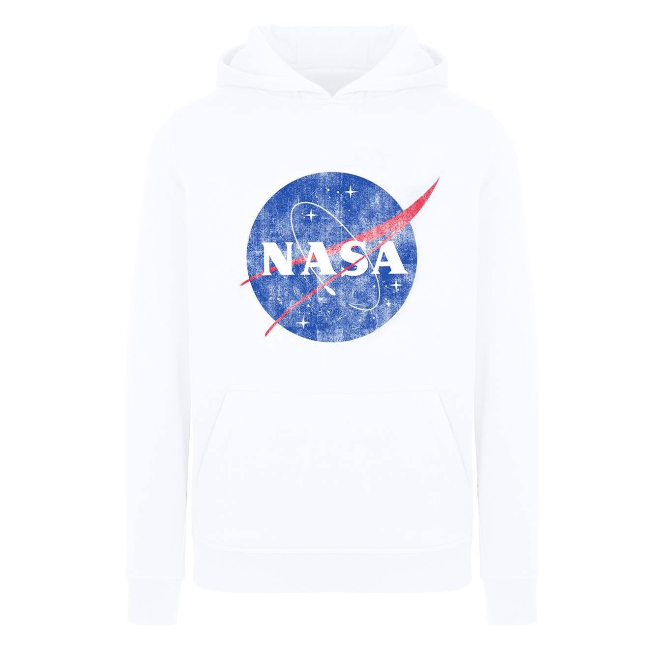 Sweat À Capuche Coton Nasa Blanc