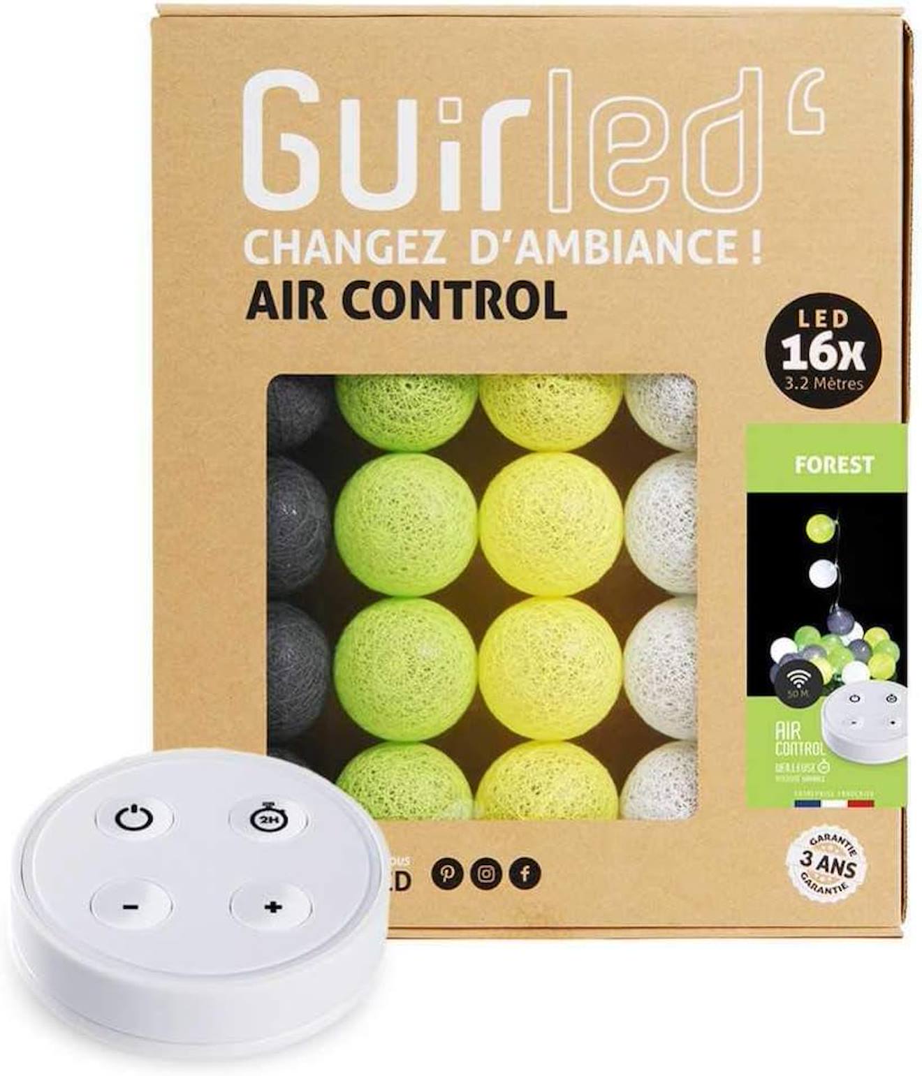 Guirlande Boule Lumineuse Led Usb Télécommandée Forest