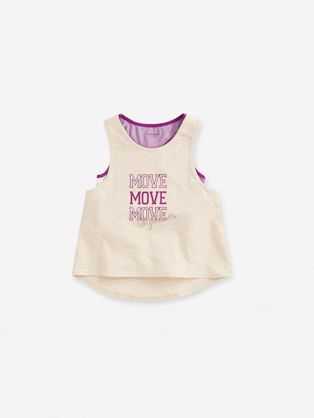 Fille-Vêtements de sport-Lot débardeur + brassière sport fille