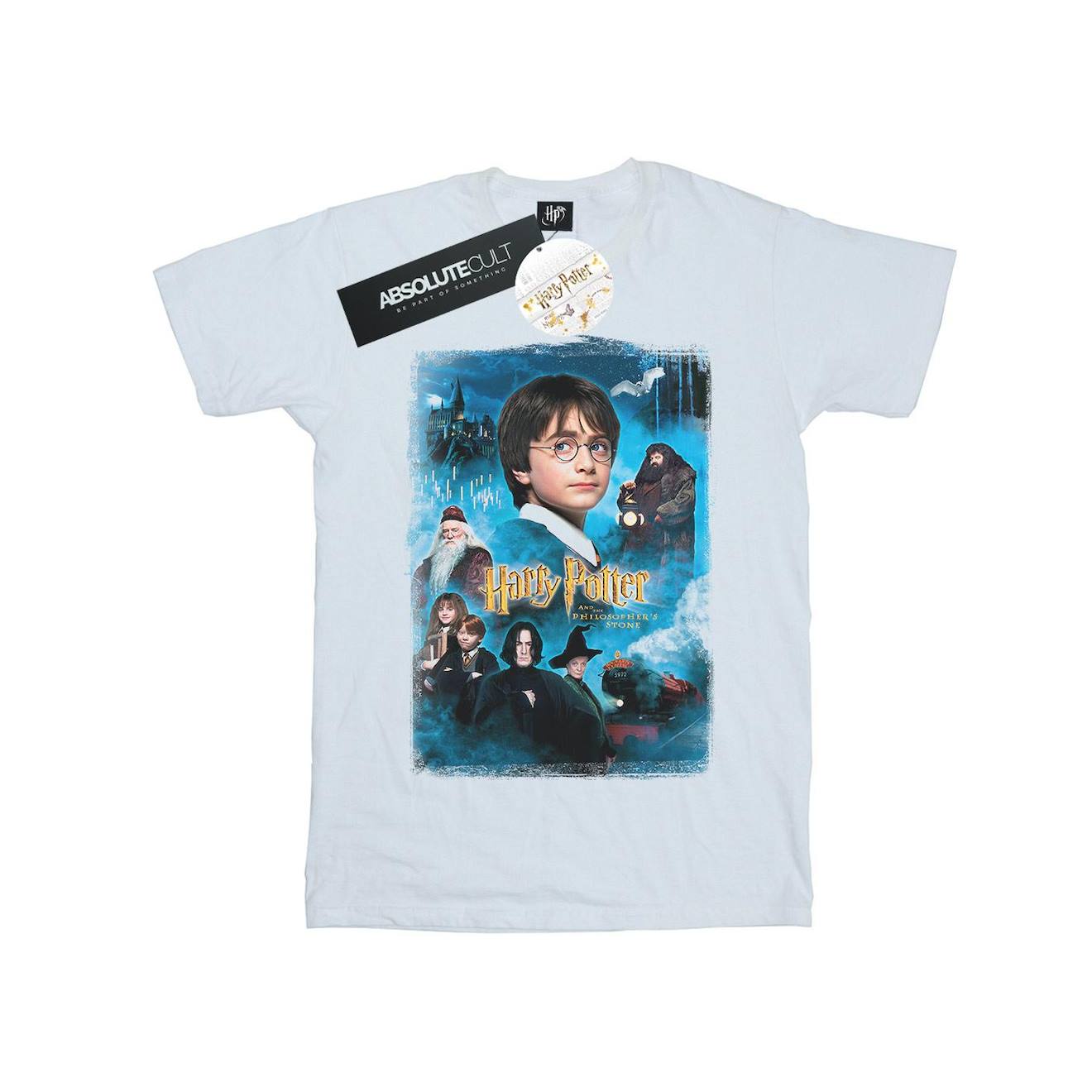 T-shirt Coton Harry Potter Philosopher's Stone Blanc
