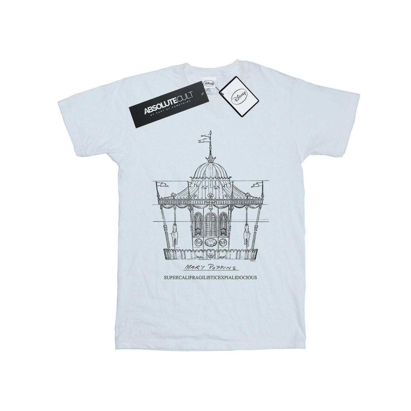 T-shirt Coton Disney Blanc