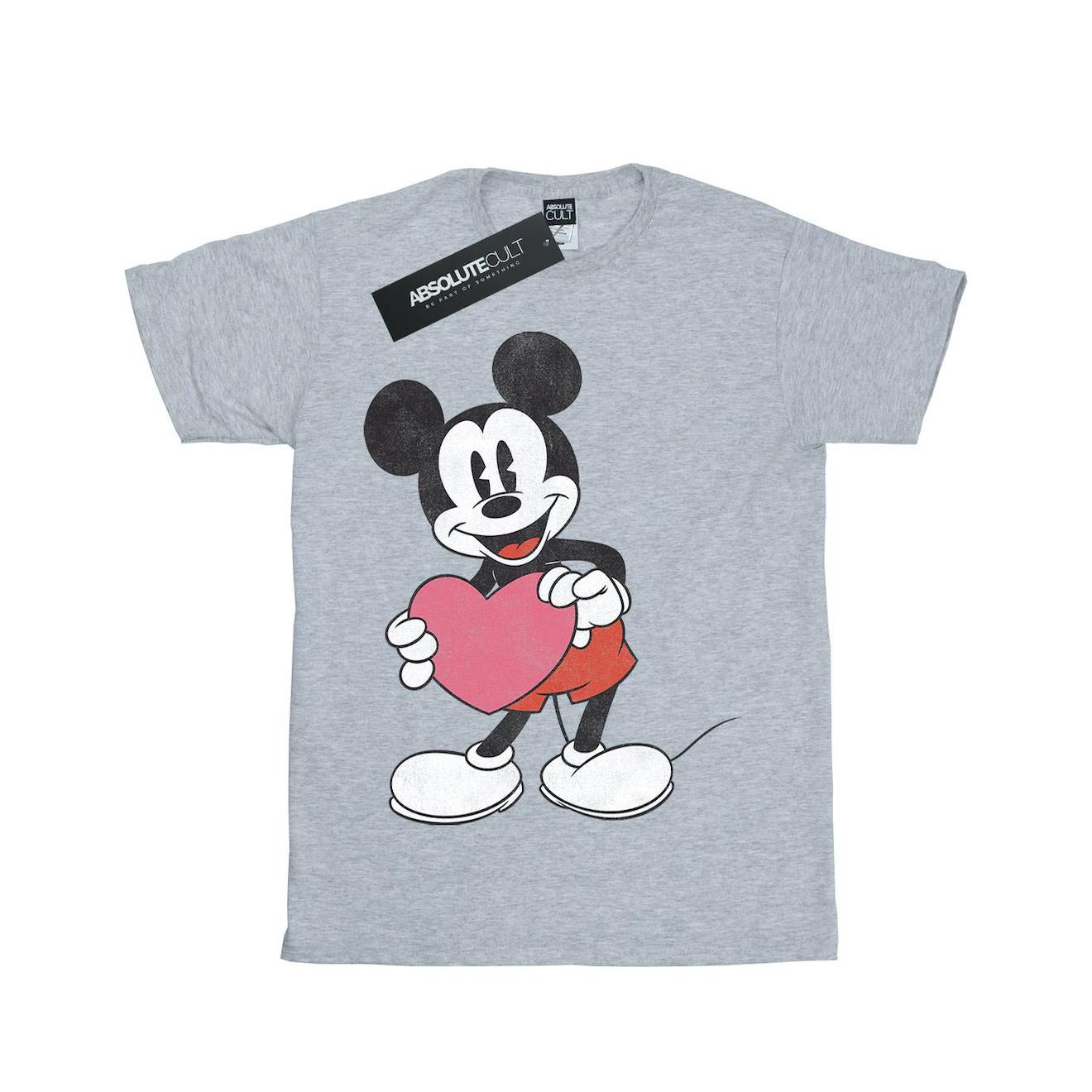 T-shirt Coton Disney Gris Chiné