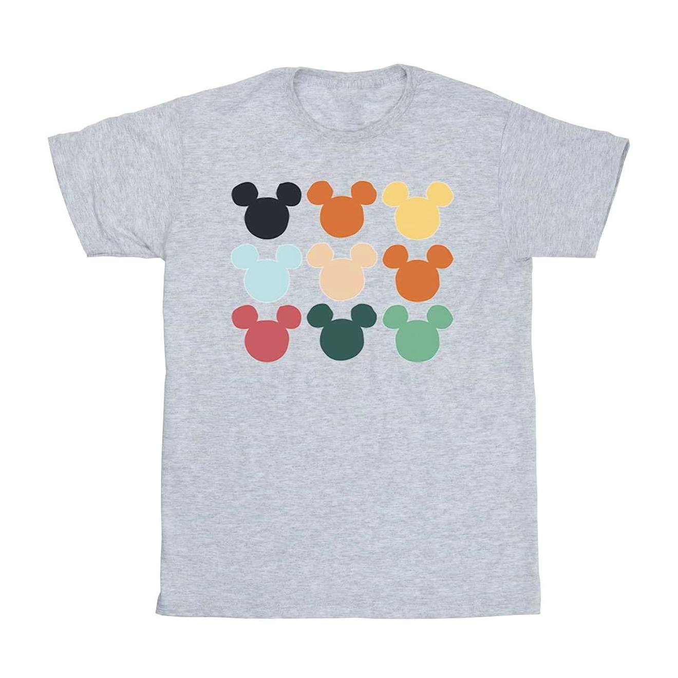 T-shirt Mickey Mouse Coton Disney Gris Chiné