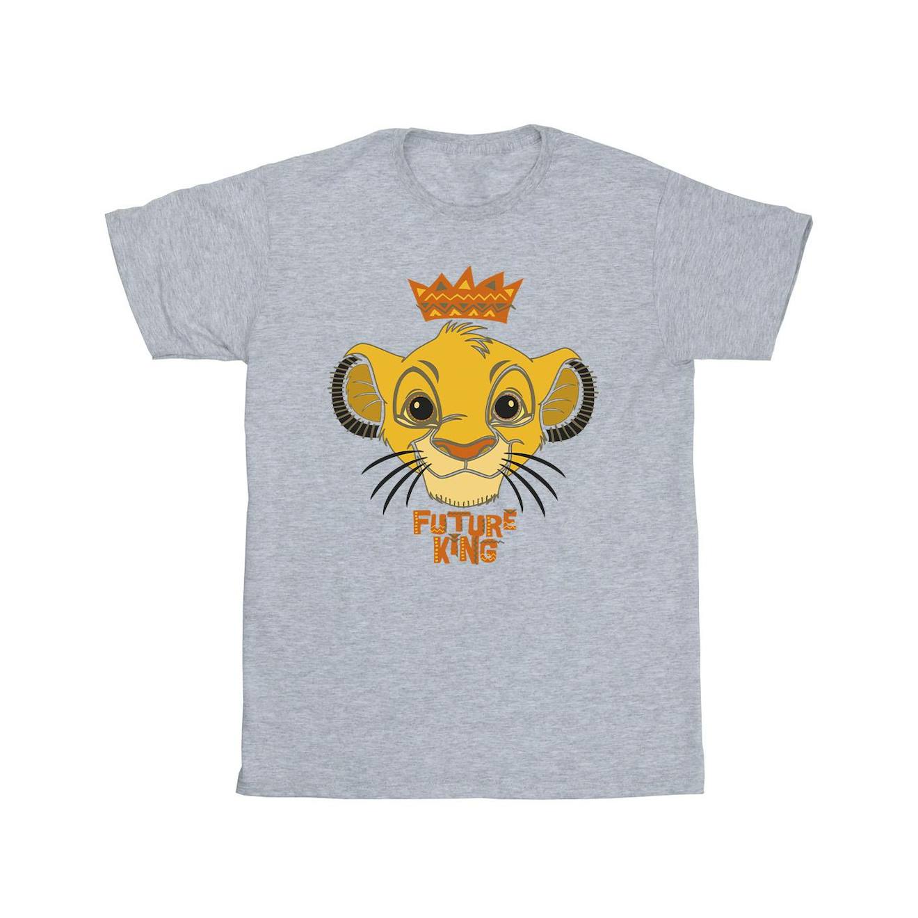 T-shirt Coton Disney The Lion King Future King Gris Chiné