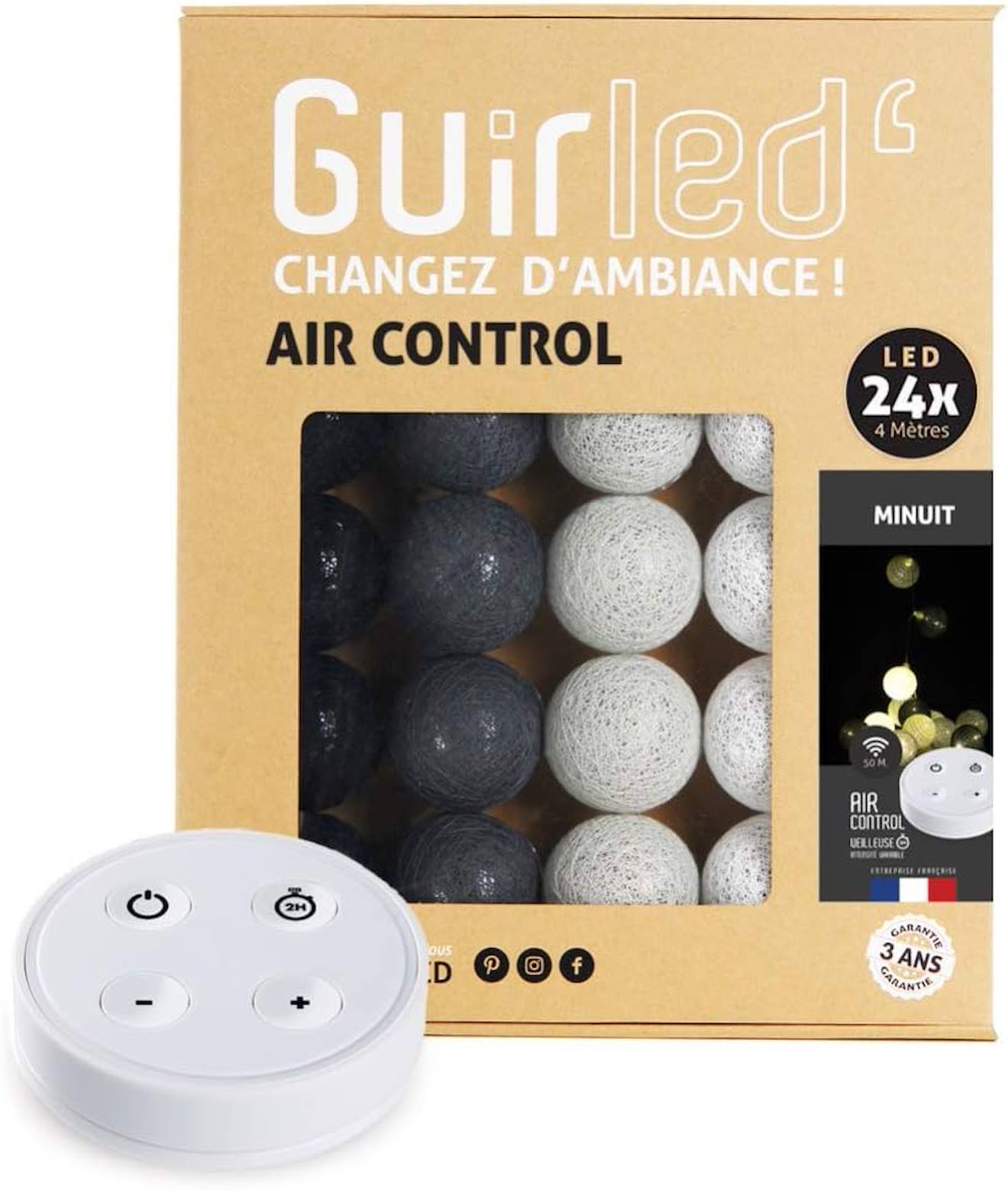 Guirlande Boule Lumineuse Led Usb Télécommandée Minuit