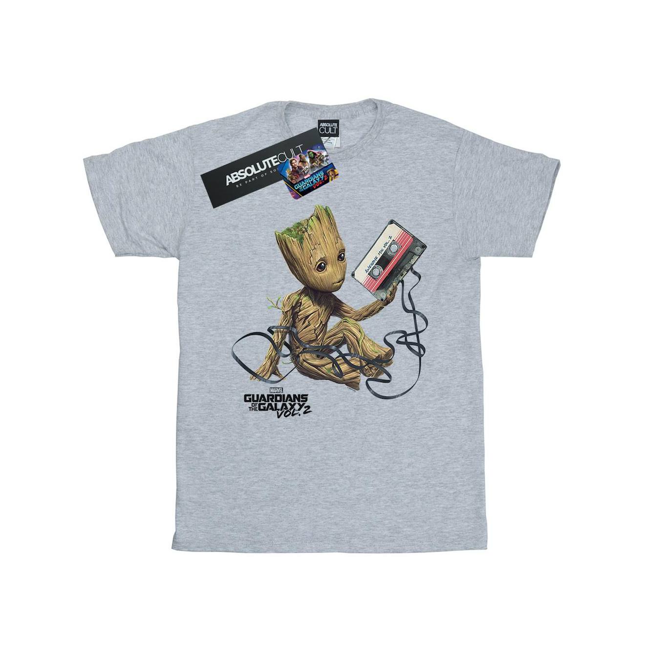 T-shirt Coton Guardians Of The Galaxy Gris Chiné