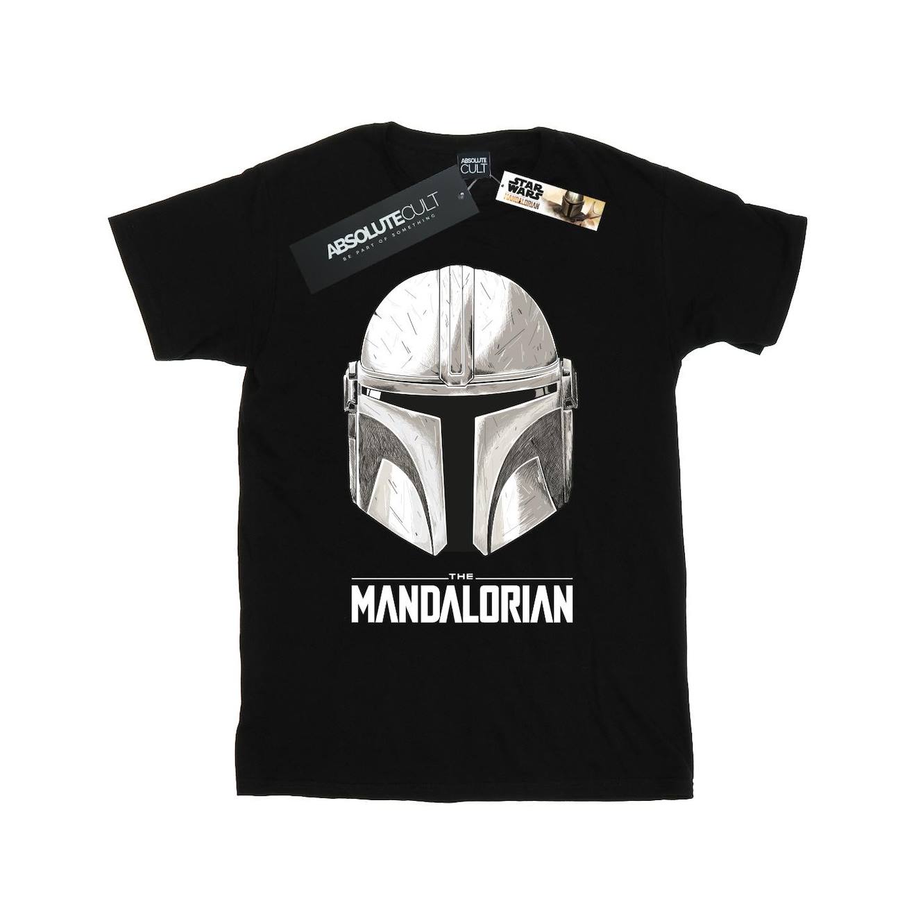 T-shirt Coton Star Wars The Mandalorian Noir