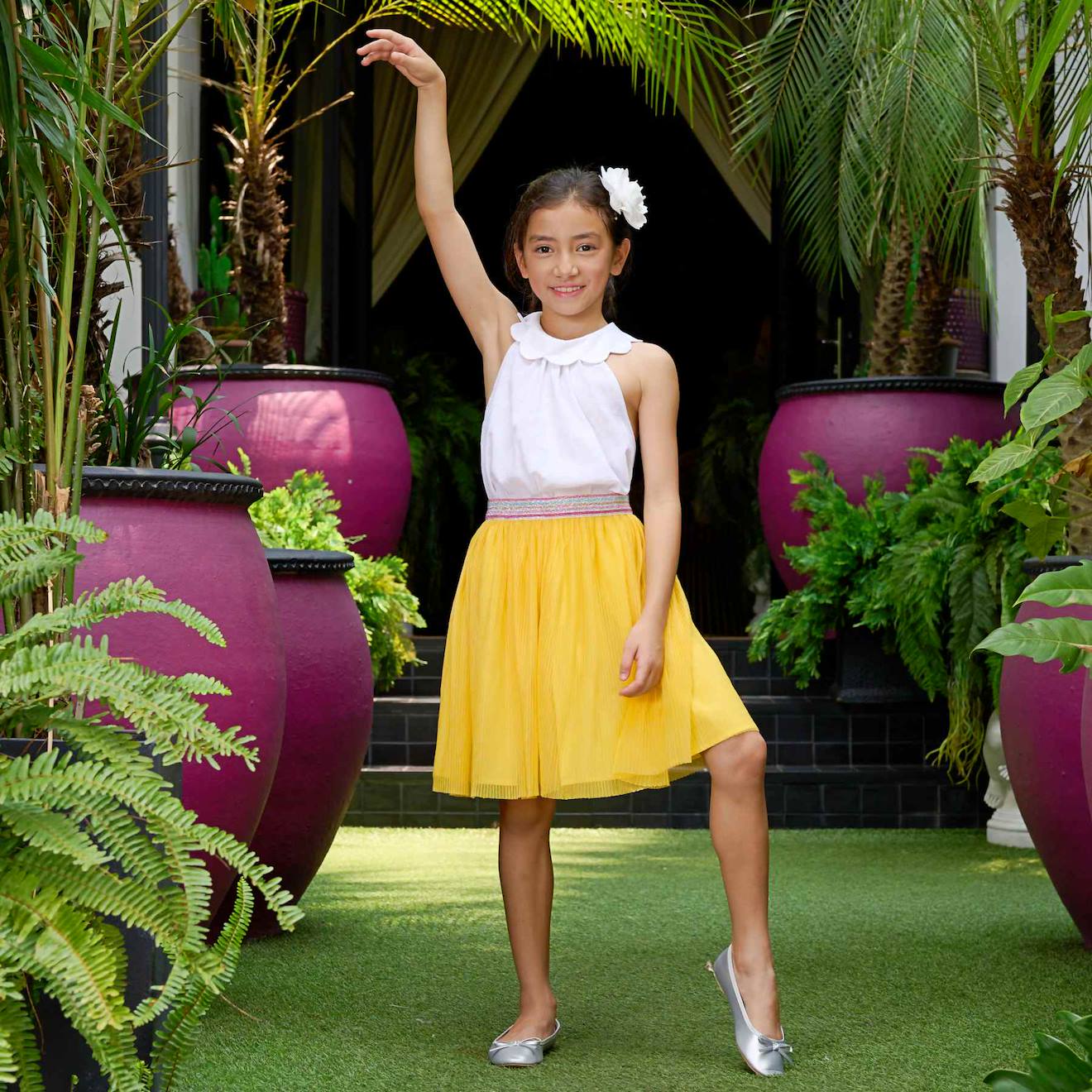 Jupe Tutu Été Voile Clochette Jaune