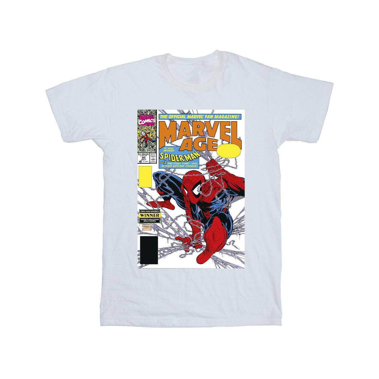 T-shirt Age Coton Spider Man Marvel Age Blanc