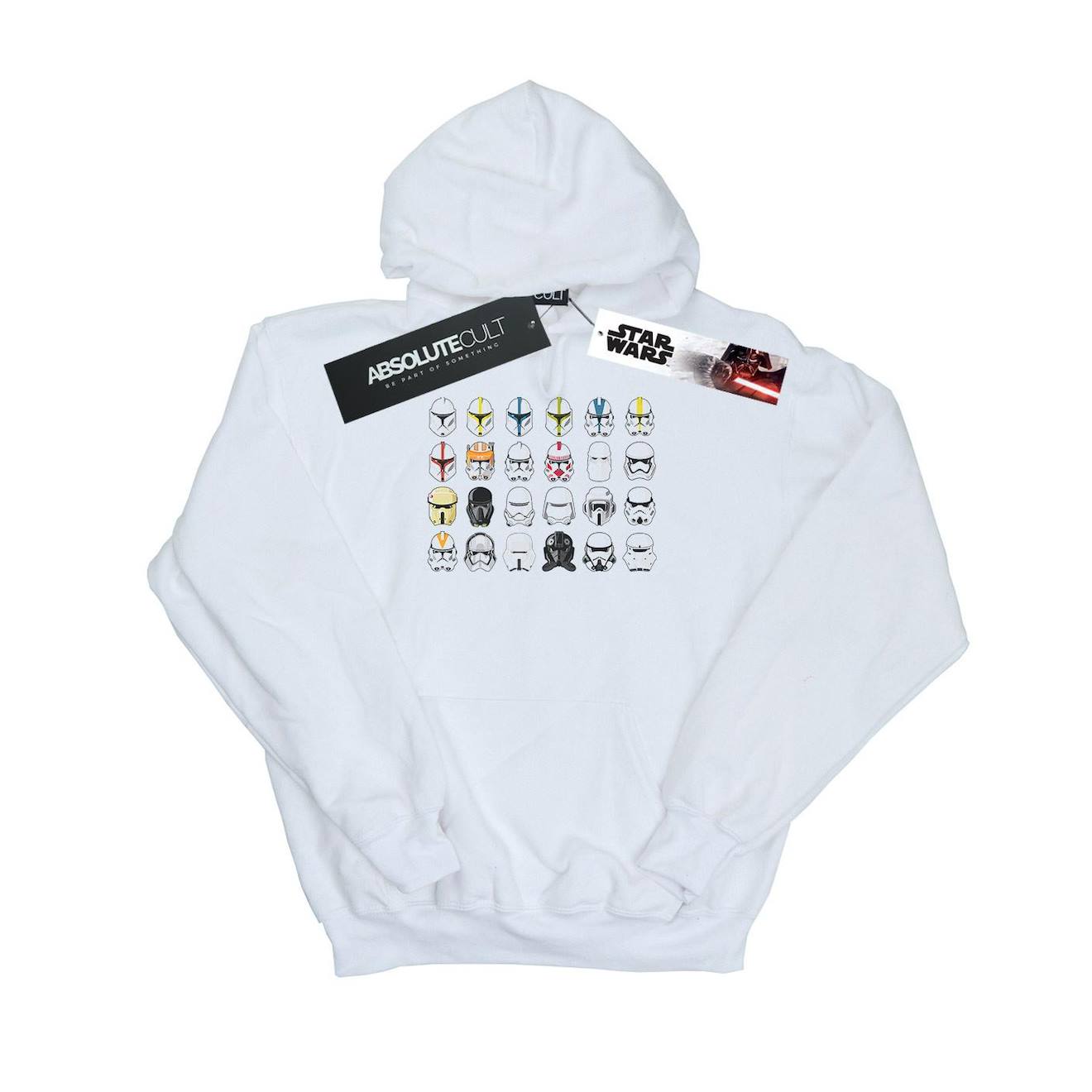 Sweat À Capuche Coton Star Wars Troopers Blanc