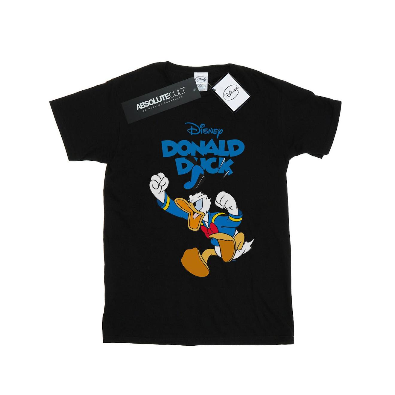 T-shirt Coton Disney Furious Donald Noir