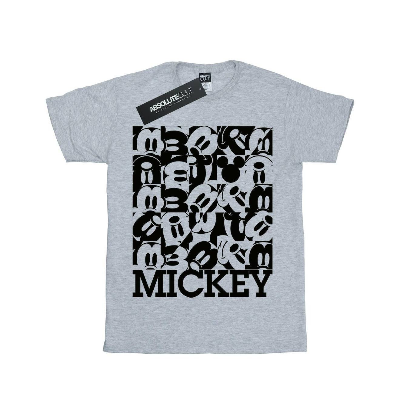 T-shirt Coton Disney Gris Chiné