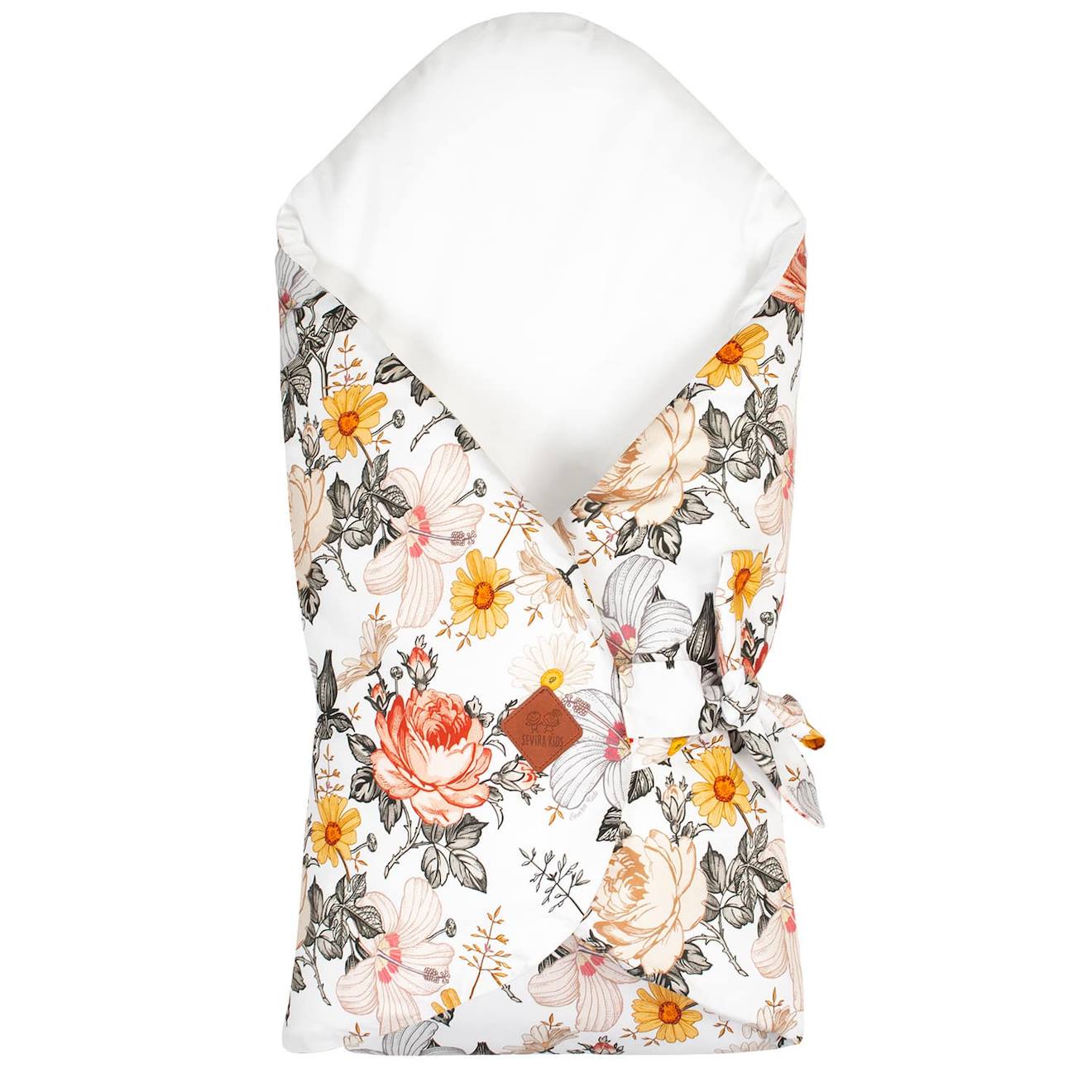 Couverture D'emmaillotage Évolutive En Coton Néo Vintage Néo Vintage Imprimé Floral, Be