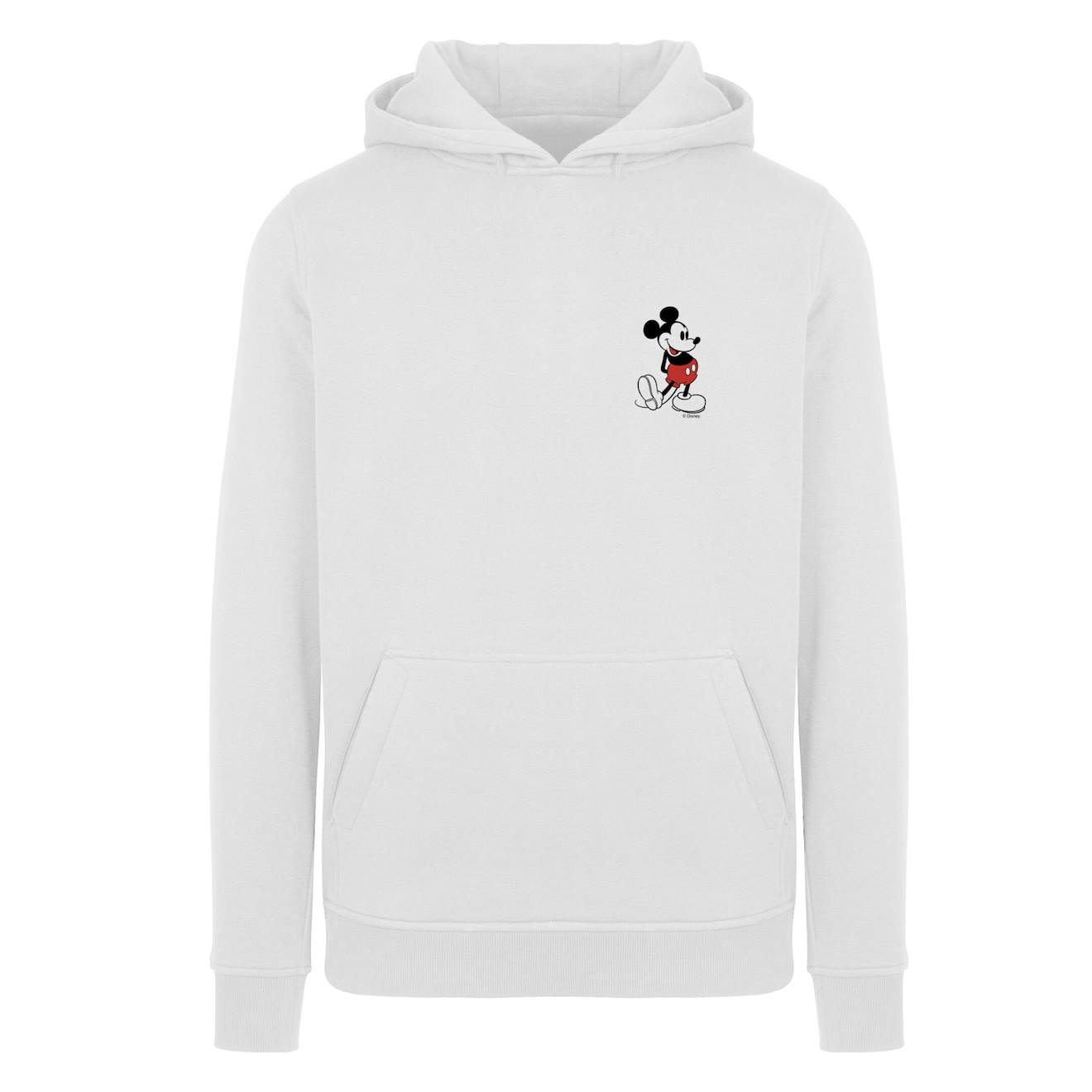 Sweat À Capuche Coton Disney Kickin Blanc
