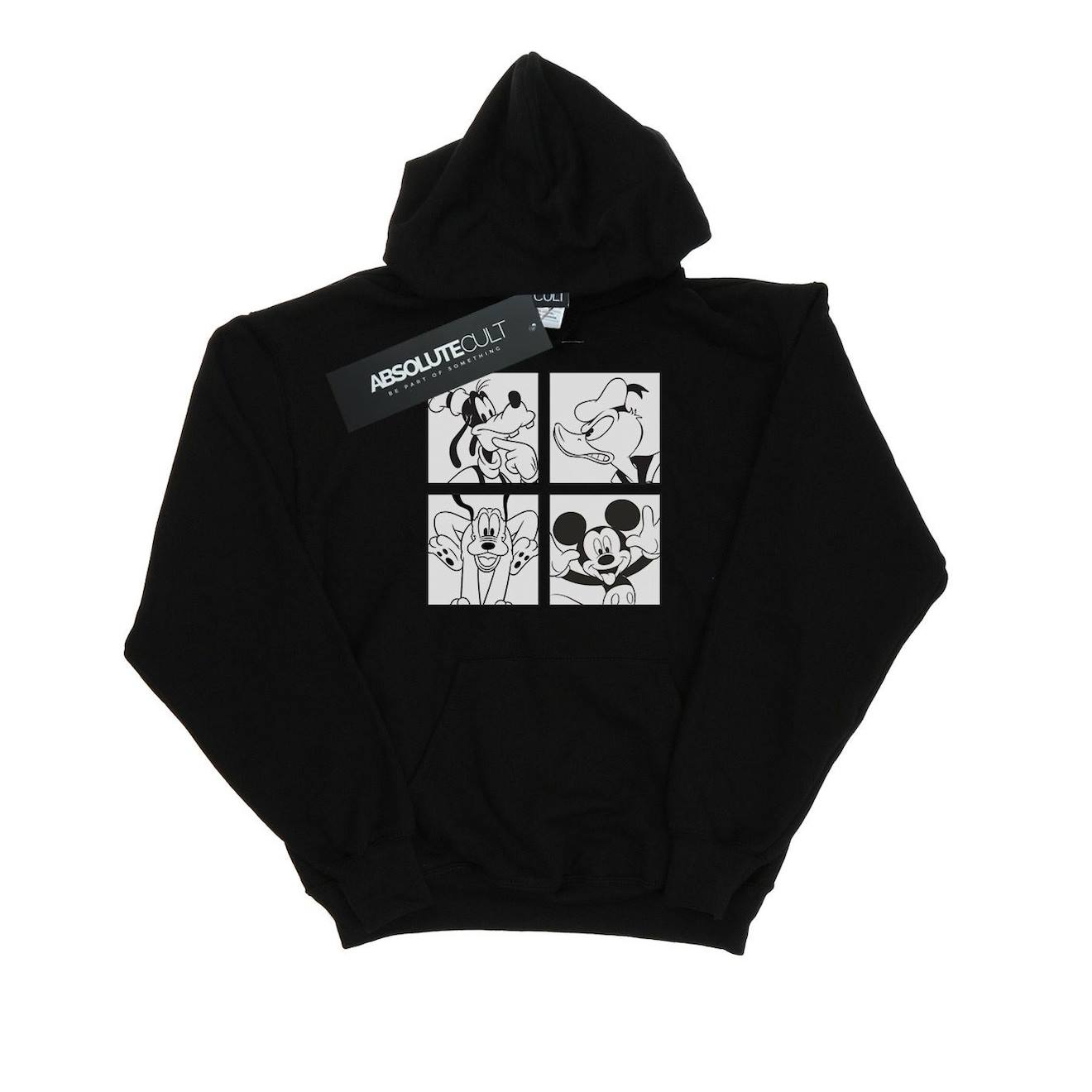 Sweat À Capuche Coton Disney Noir