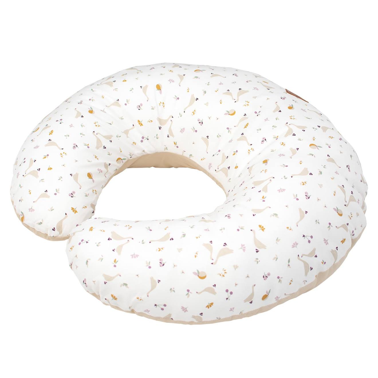 Coussin D'allaitement Ergonomique + Housse Sidonia Sidonia, Beige, Écru, Blanc