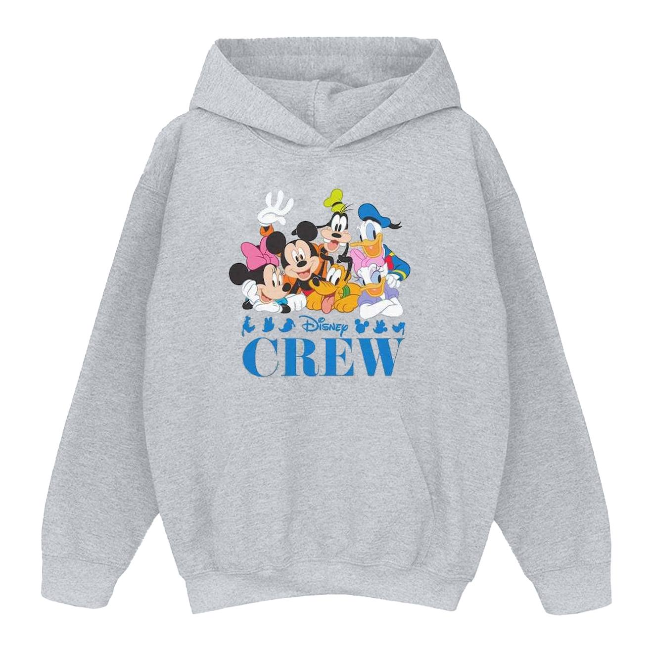 Sweat À Capuche Friends Coton Disney Disney Friends Gris Chiné