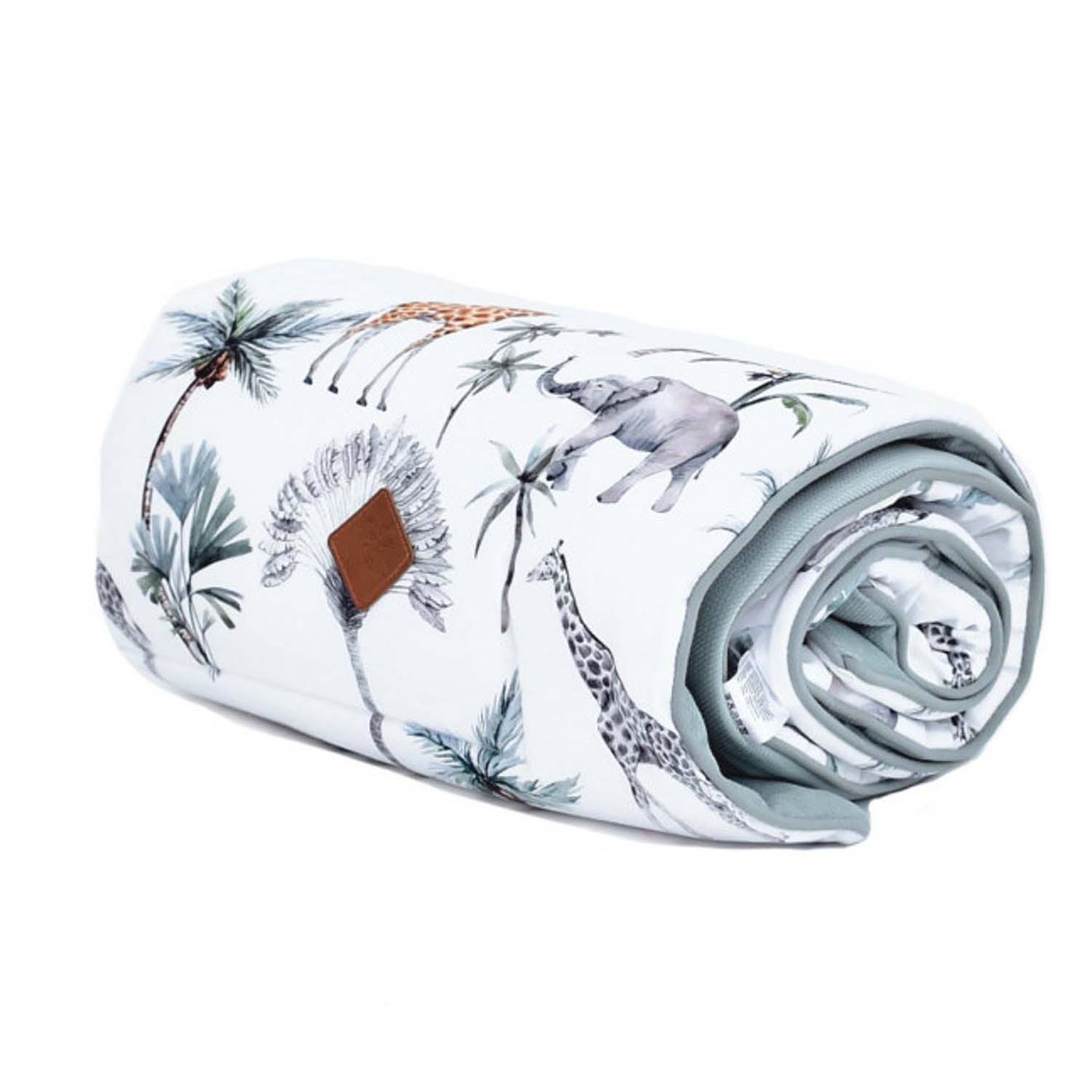 Couverture Plaid Réversible Safari Safari, Vert, Gris, Blanc