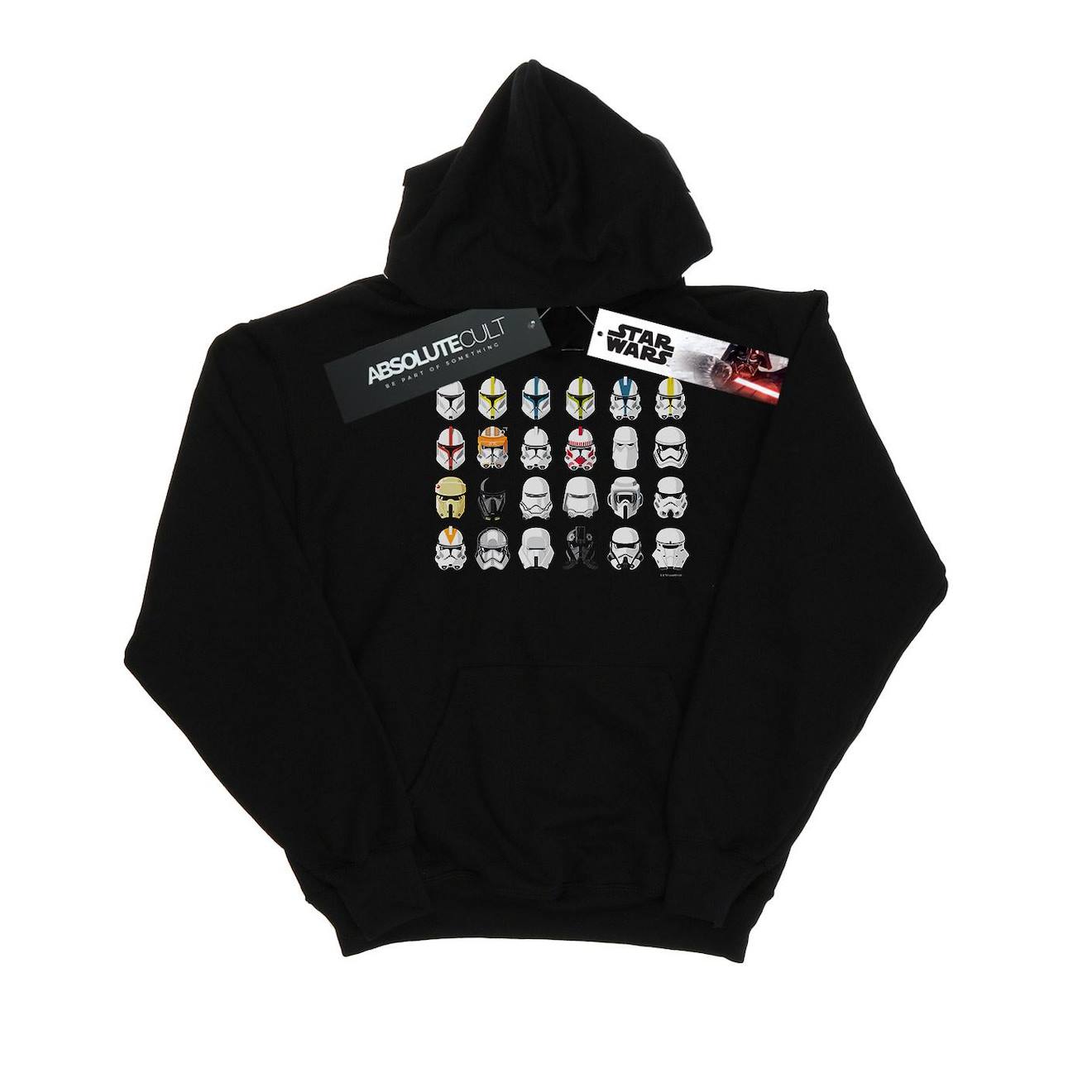 Sweat À Capuche Coton Star Wars Troopers Noir