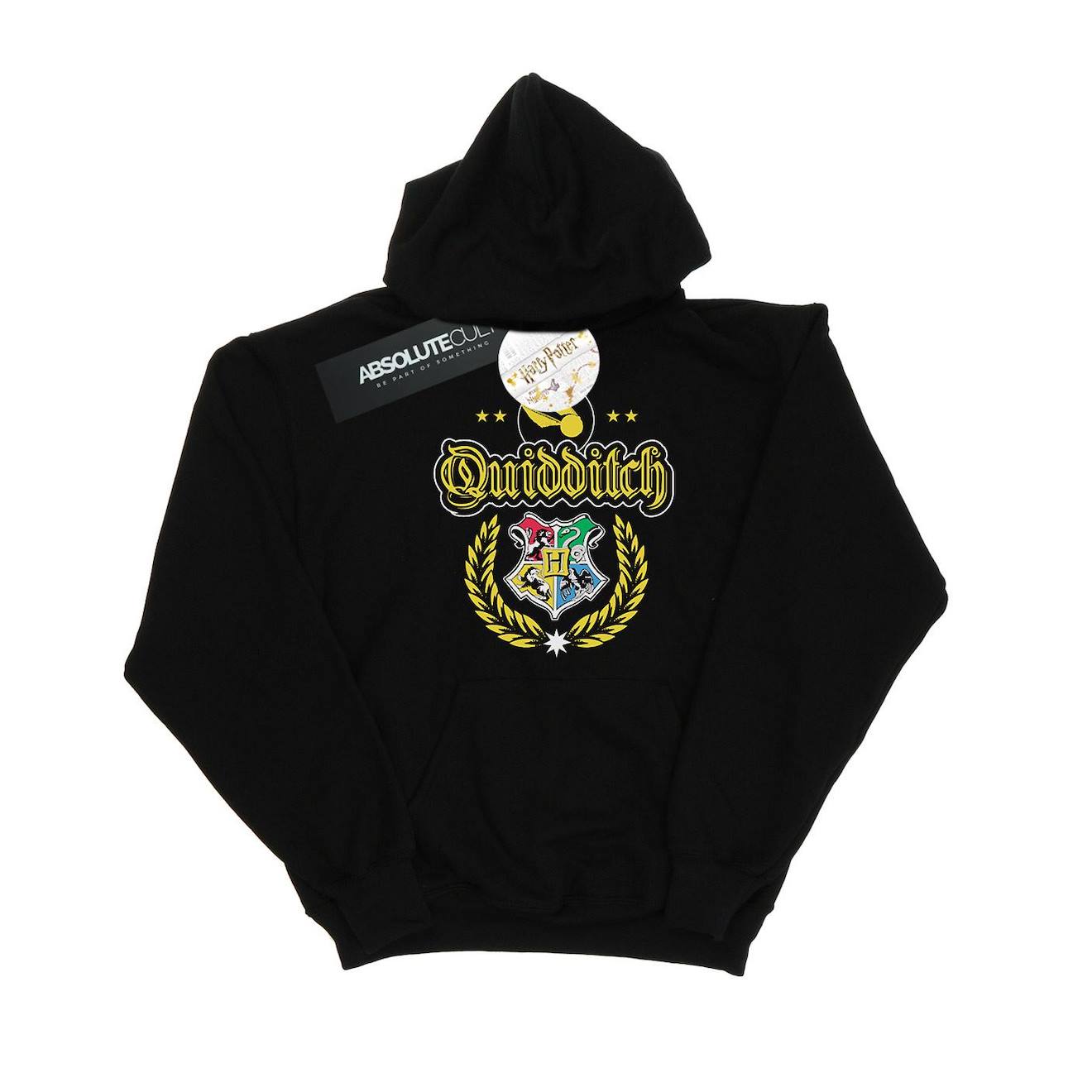 Sweat À Capuche Coton Harry Potter Quidditch Noir