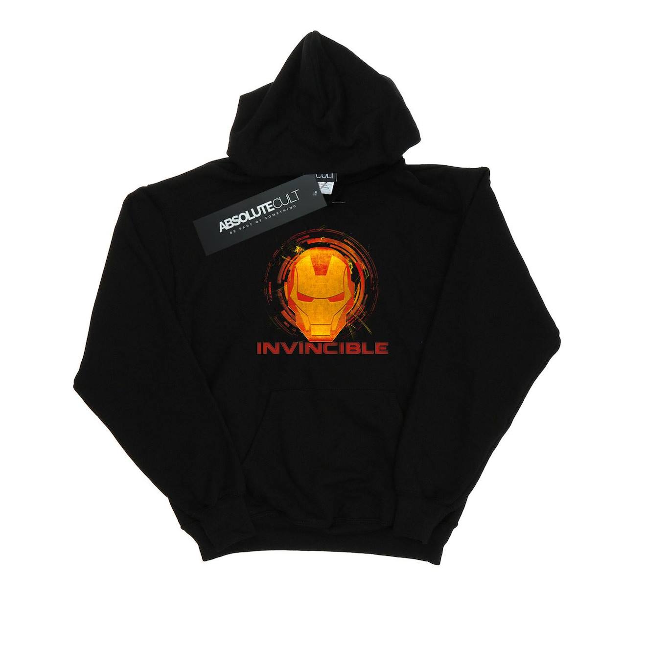 Sweat À Capuche Coton Avengers Invincible Noir