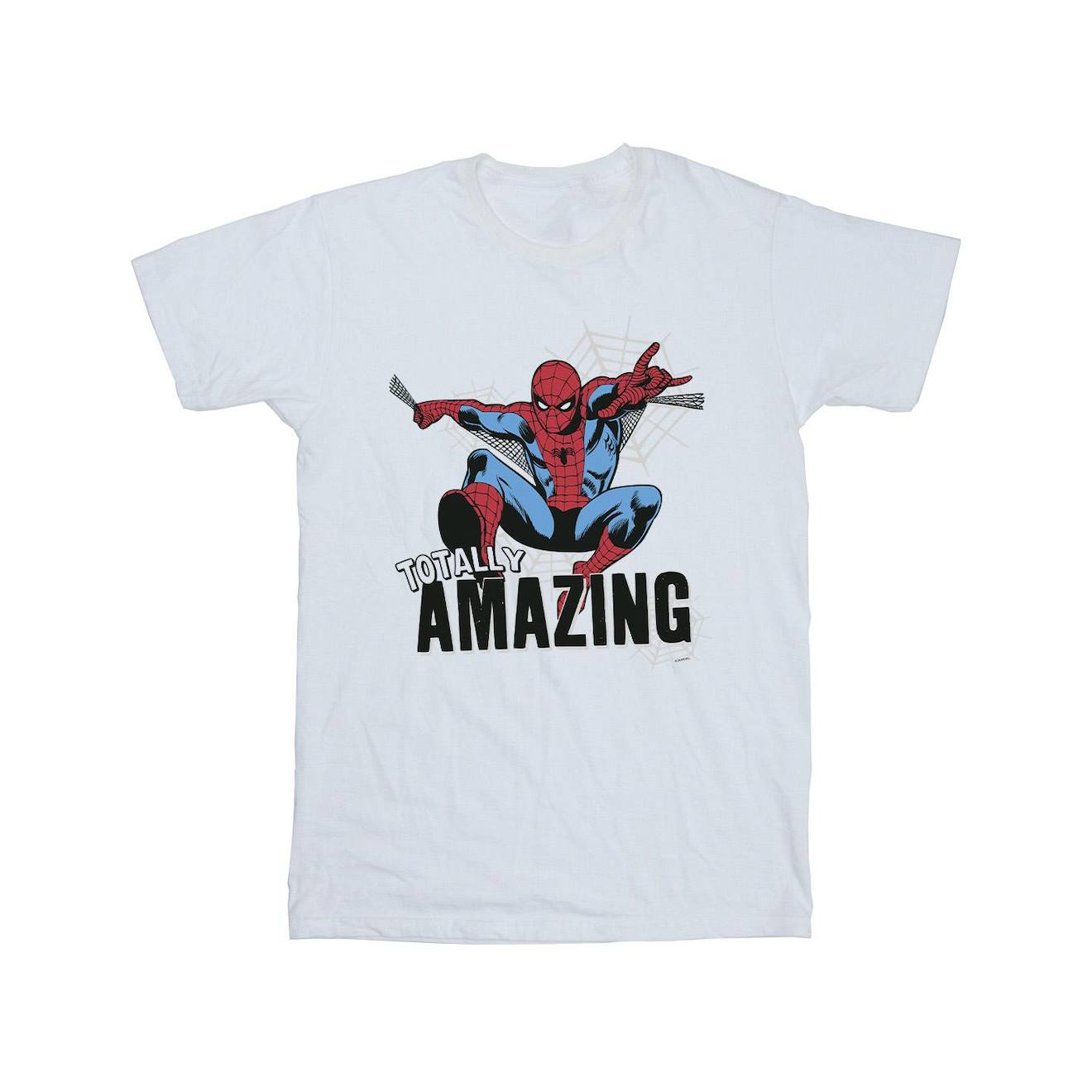 T-shirt Coton Amazing Spider Man Blanc