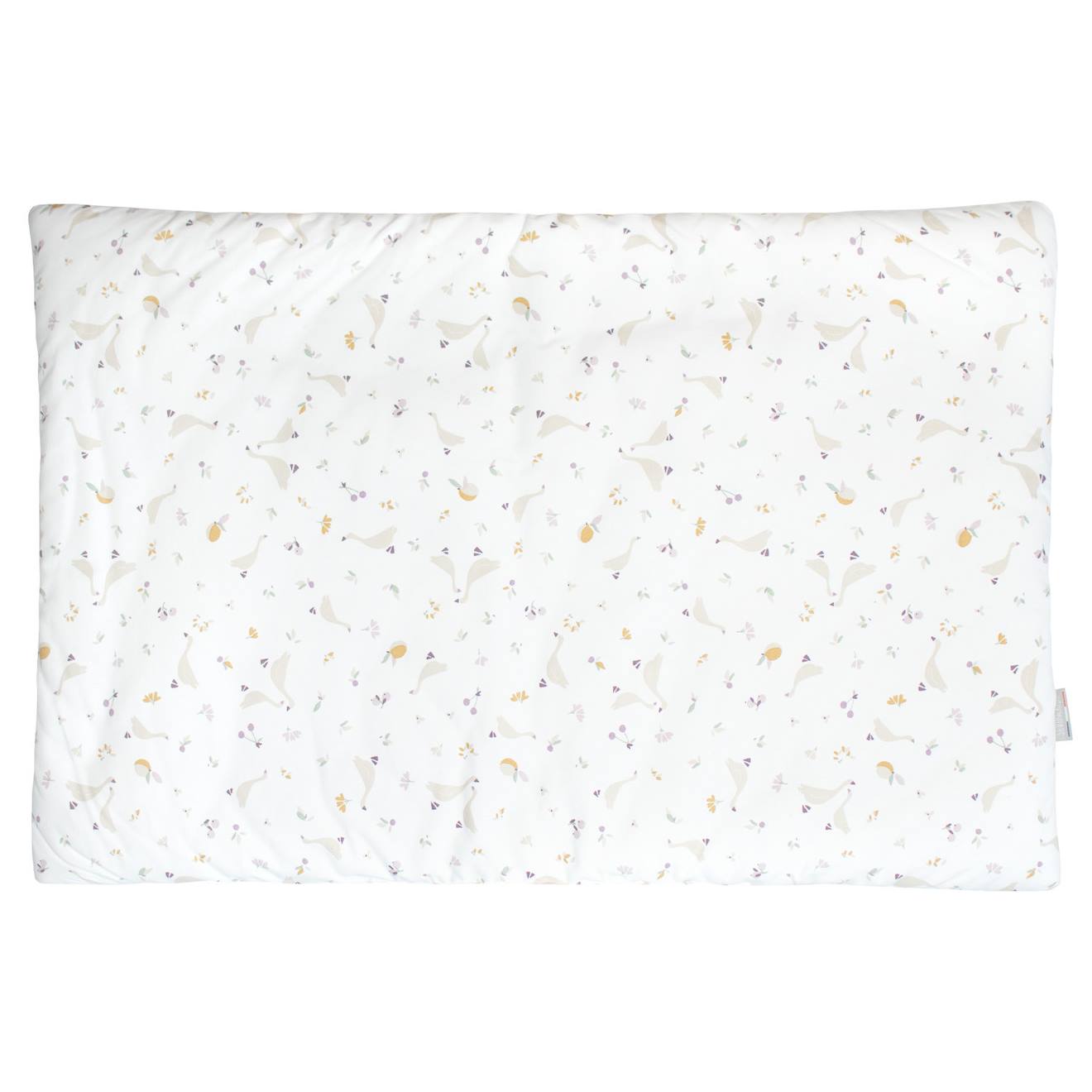 Oreiller Plat Réversible En Coton Sidonia Sidonia, Beige, Écru, Blanc
