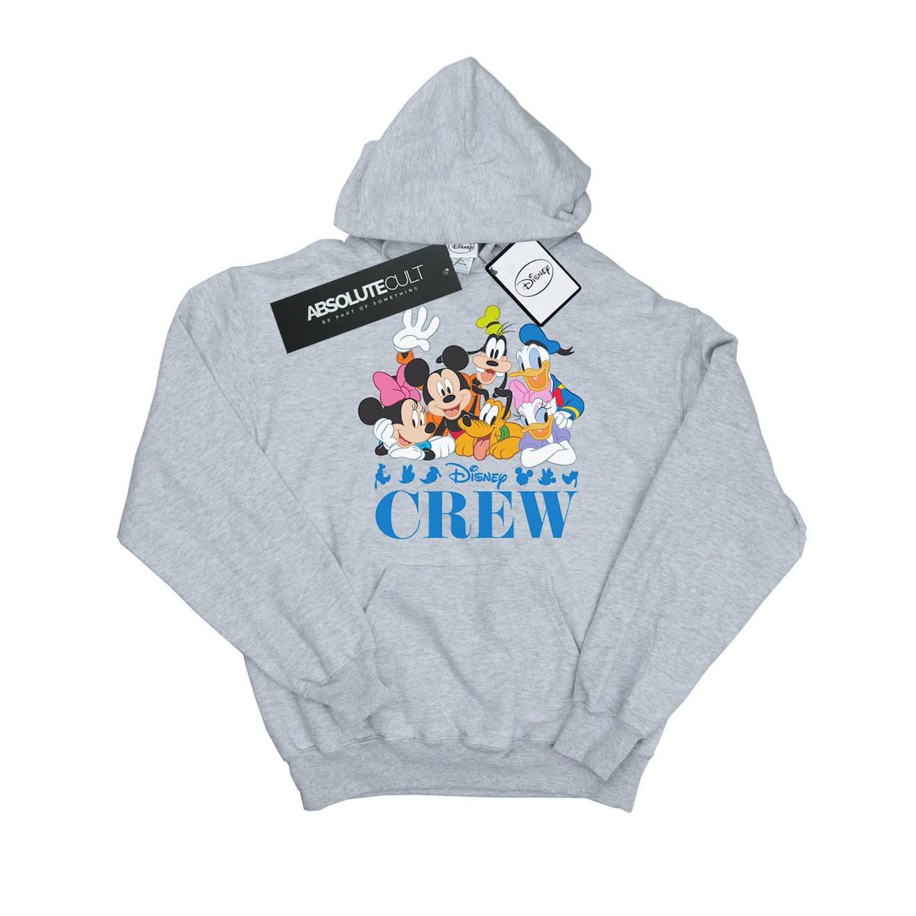 Sweat À Capuche Friends Coton Disney Gris Chiné
