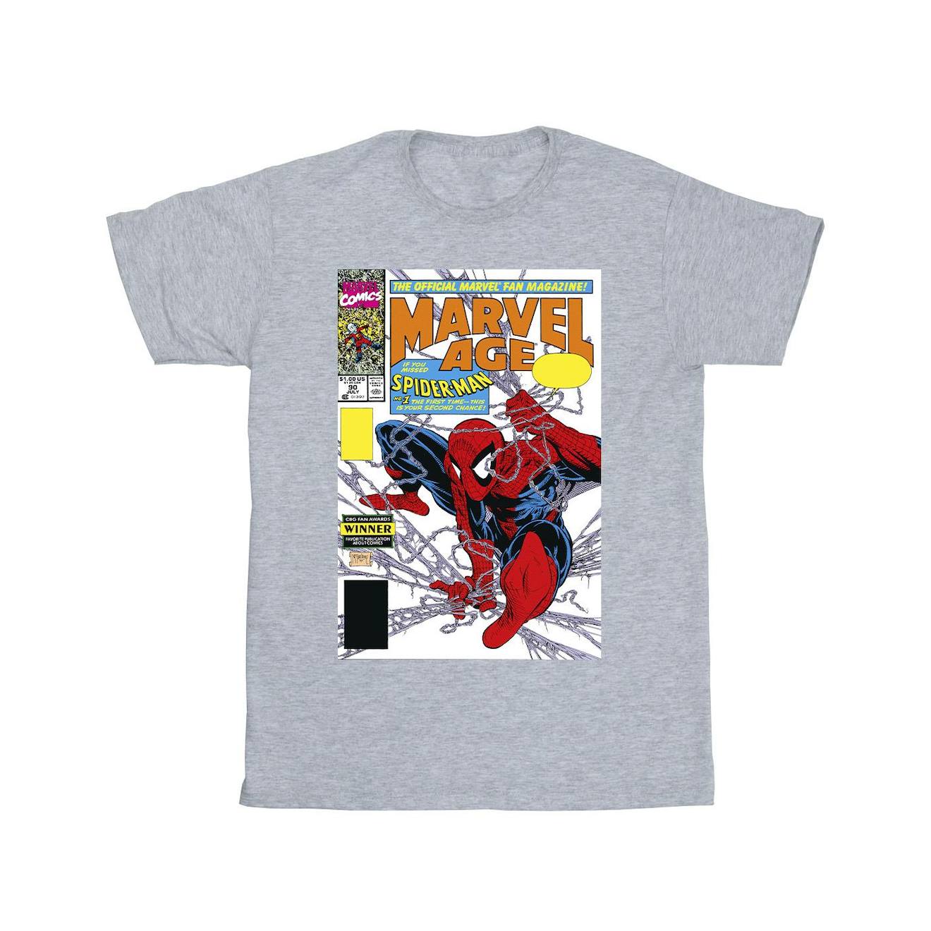 T-shirt Age Coton Spider Man Marvel Age Gris Chiné