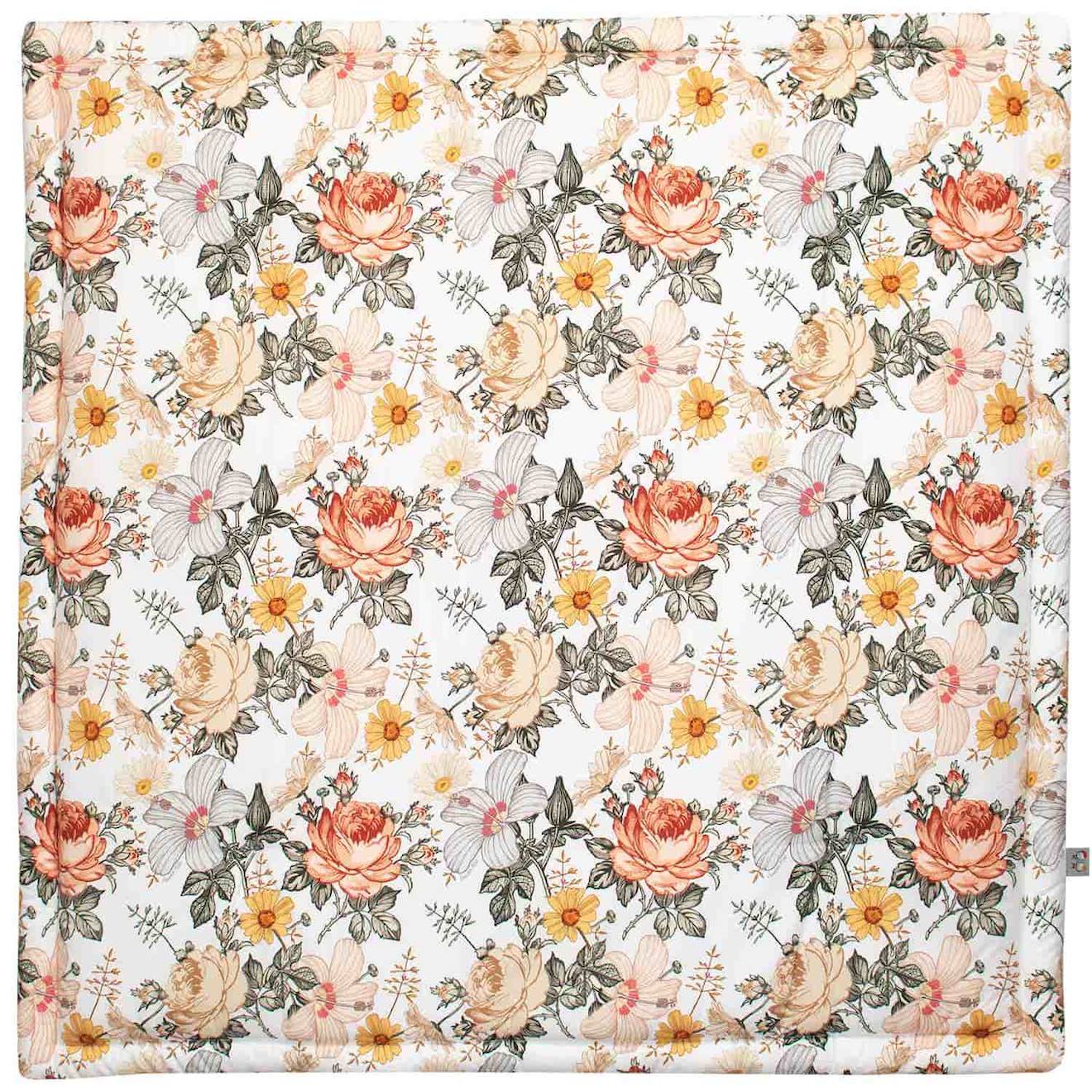 Tapis De Parc Tapis D'éveil Réversible Néo Vintage Néo Vintage Imprimé Floral, Be