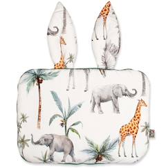 Chambre et rangement-Oreiller plat coussin lapin réversible safari