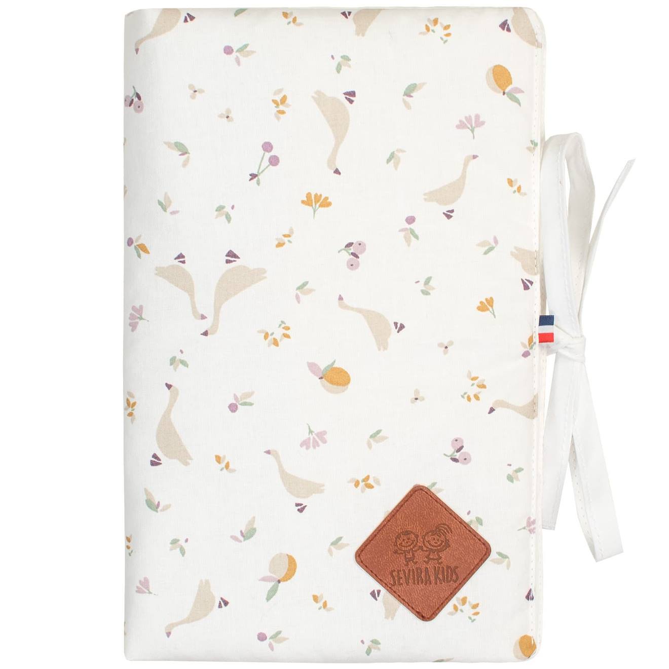 Protège Carnet De Santé Bébé En Coton Sidonia Sidonia, Beige, Écru, Blanc