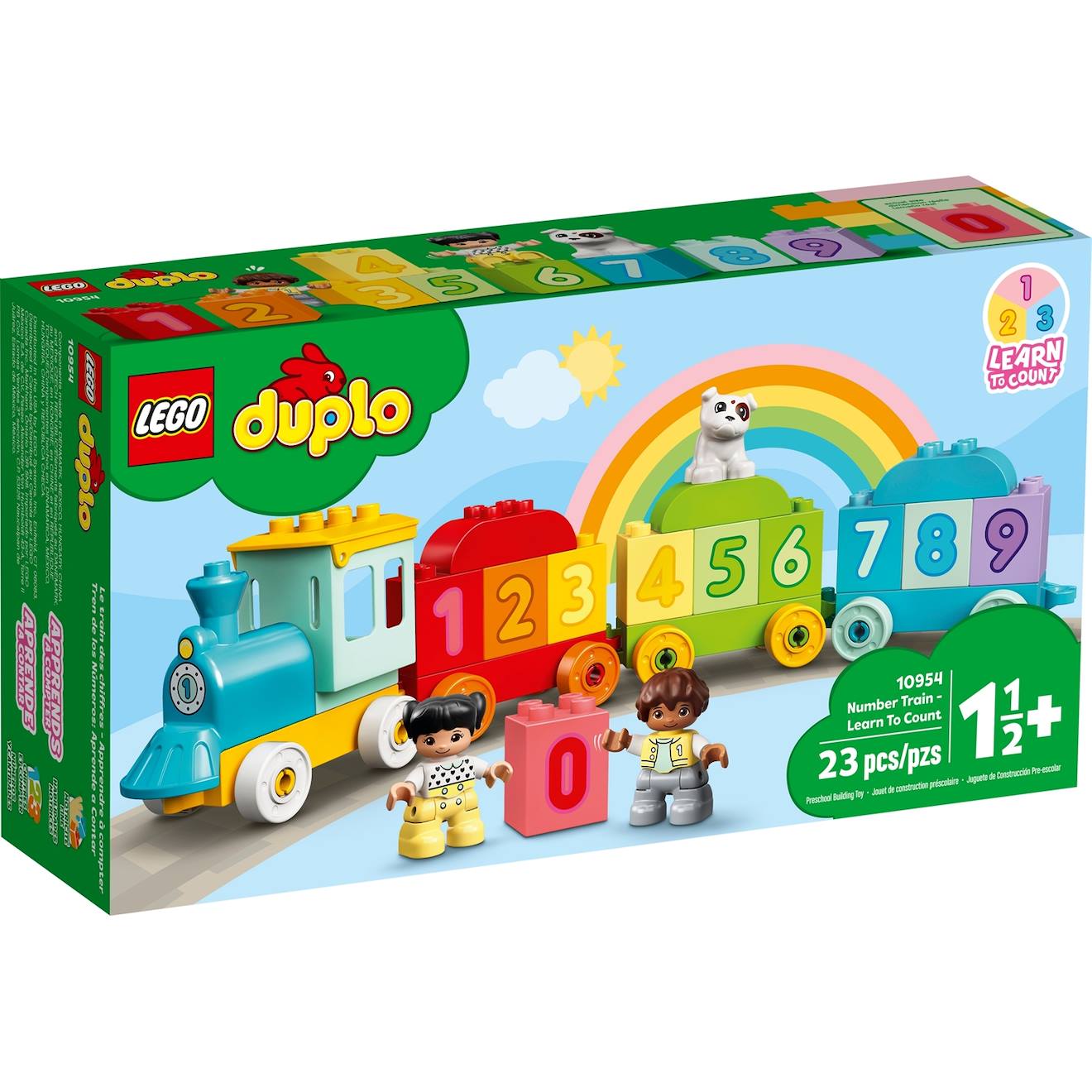 Lego duplo - le train des chiffres - apprendre à compter - 10954 multicolore