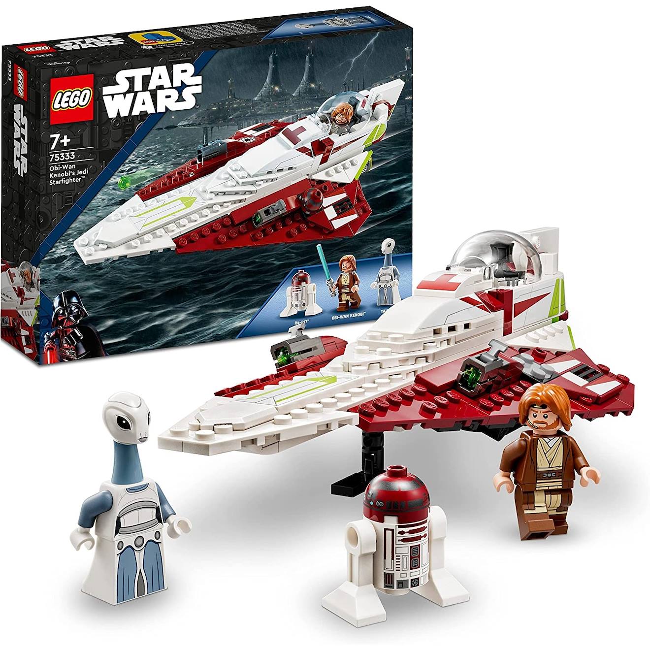 Star wars le chasseur jedi d'obi-wan kenobi 75333 multicolore