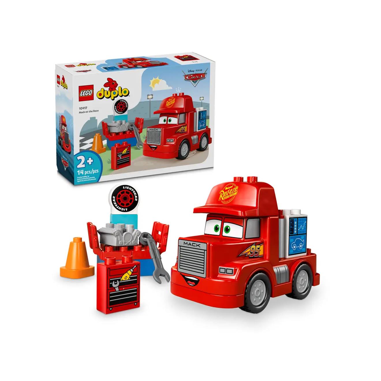 Duplo Disney Mack À La Course 10417 Multicolore