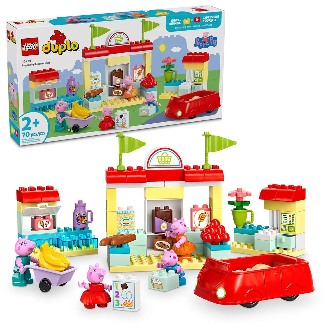 Lego Duplo - Le Supermarché De Peppa Pig - 10434 Multicolore