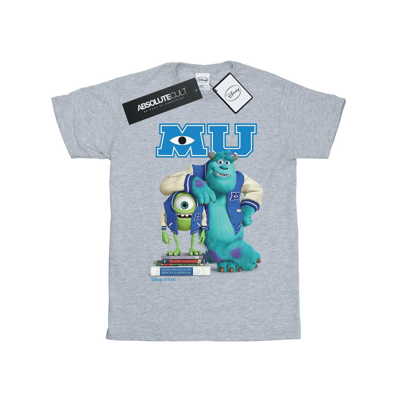 T-shirt Coton Disney Monsters University Gris Chiné