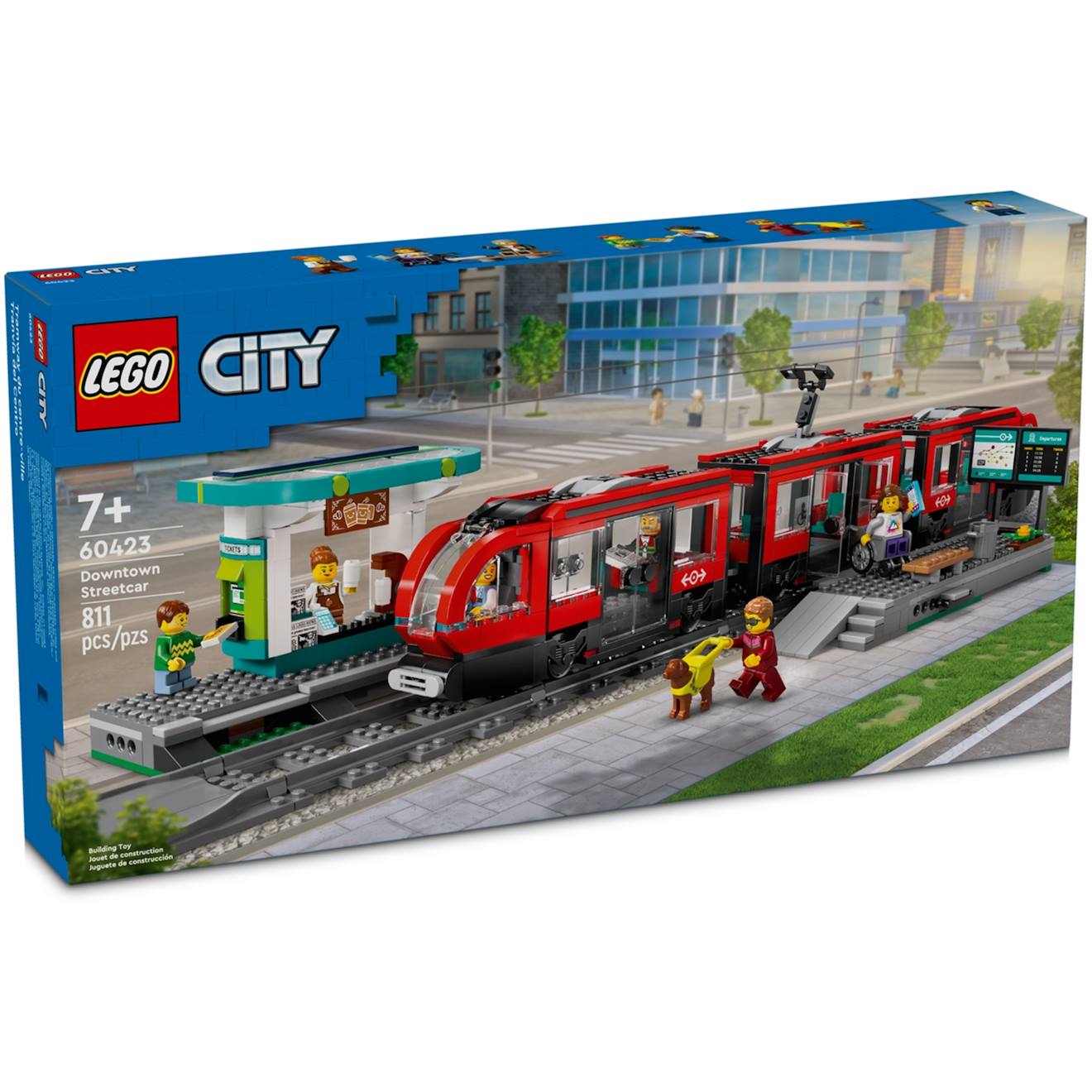 Le Tramway Et La Station Du Centre-ville 60423 Multicolore