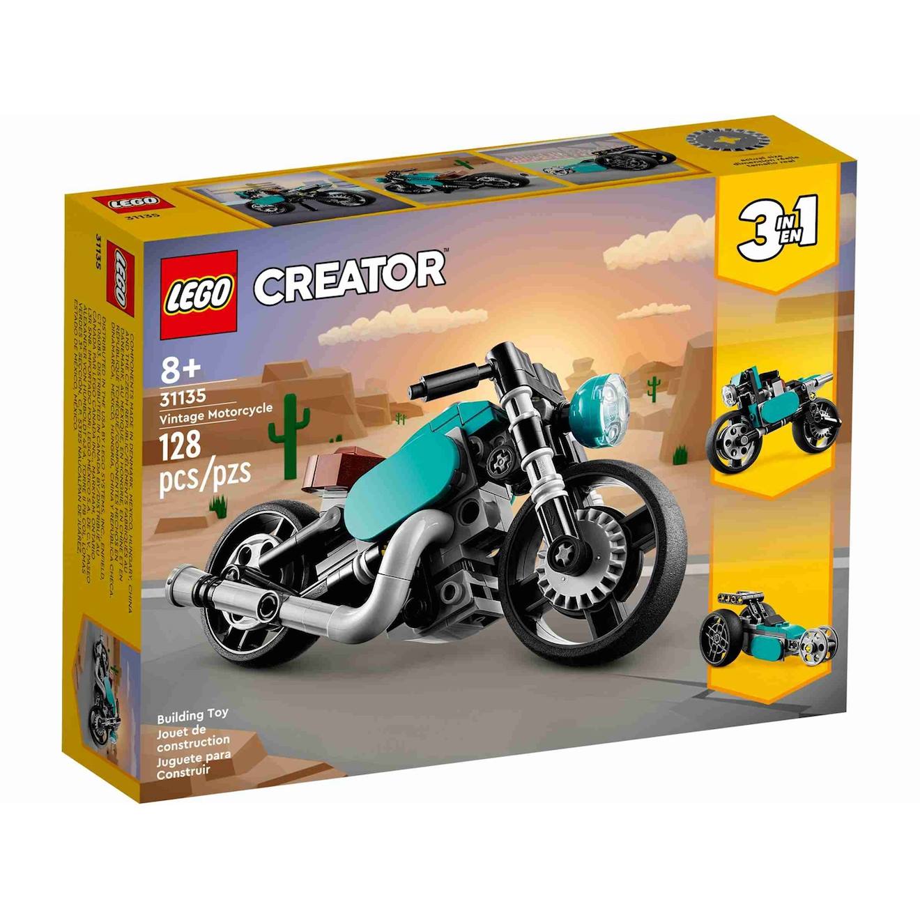 Creator 3 En 1 La Moto Ancienne 31135 Multicolore