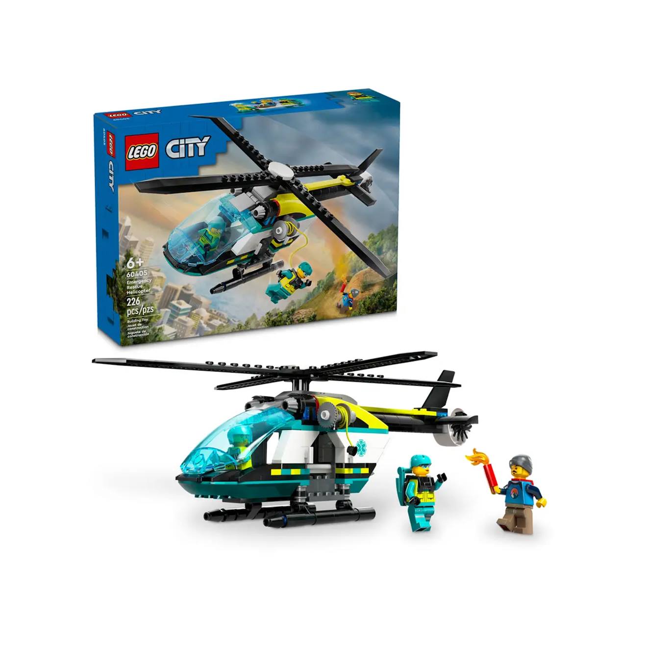 City L'hélicoptère Des Urgences 60405 Multicolore