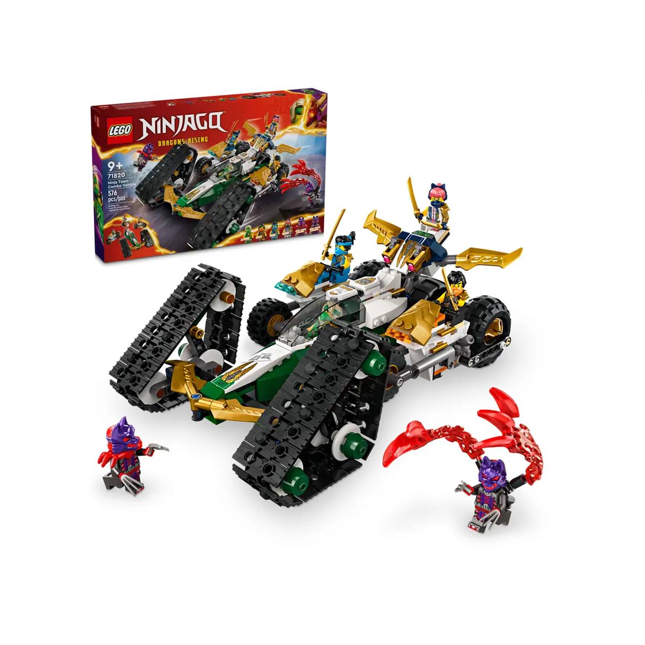 Ninjago Le Véhicule Combiné De L'équipe Des Ninjas 71820 Multicolore