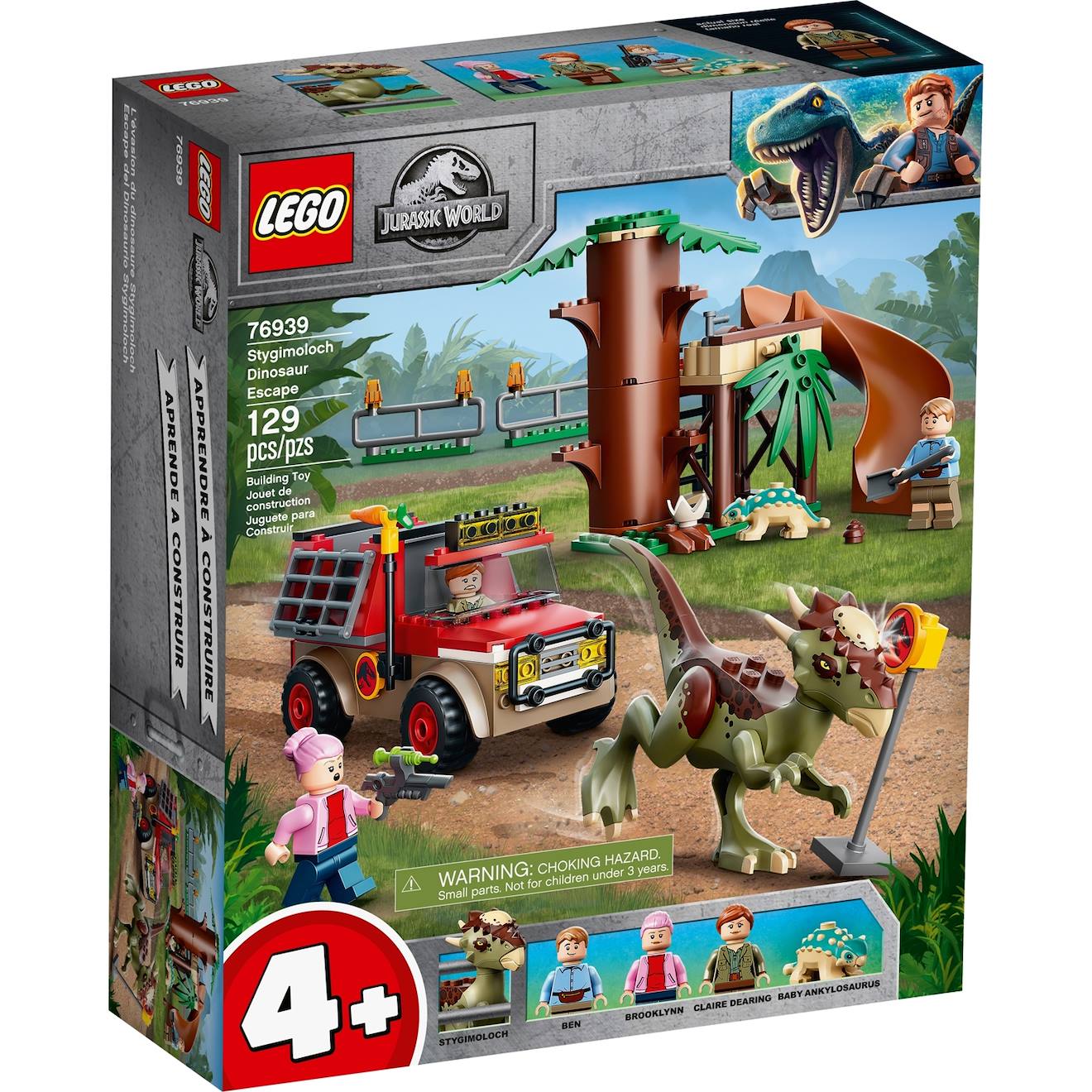 Jurassic World L'évasion Du Stygimoloch 76939 Multicolore