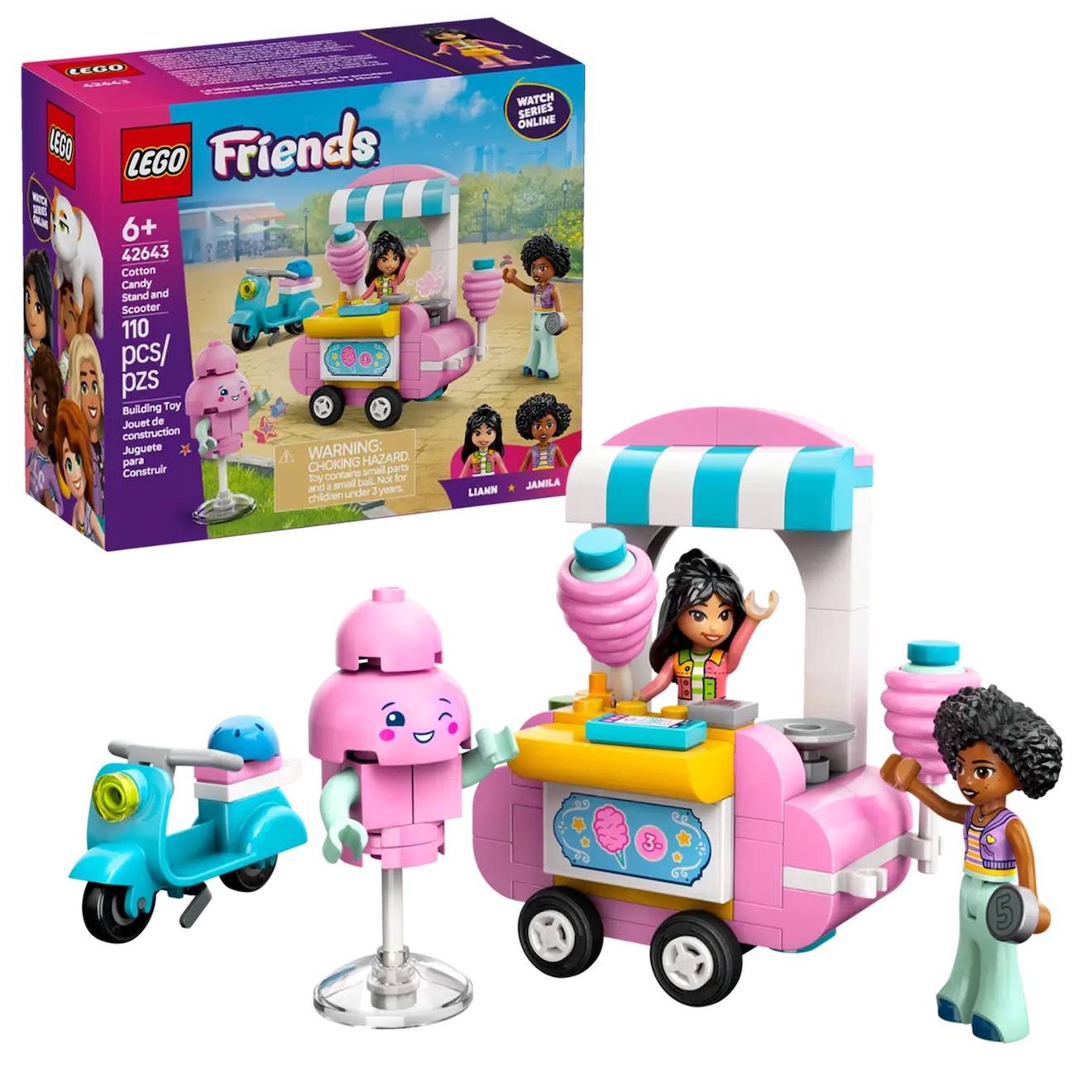 Friends Stand De Barbes À Papa Et Scooter 42643 Multicolore