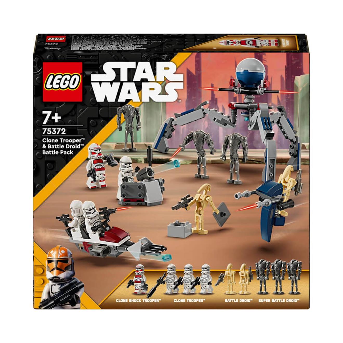 Star Wars Pack De Combat Des Clone Troopers™ Et Droïdes De Combat 75372 Multicolore