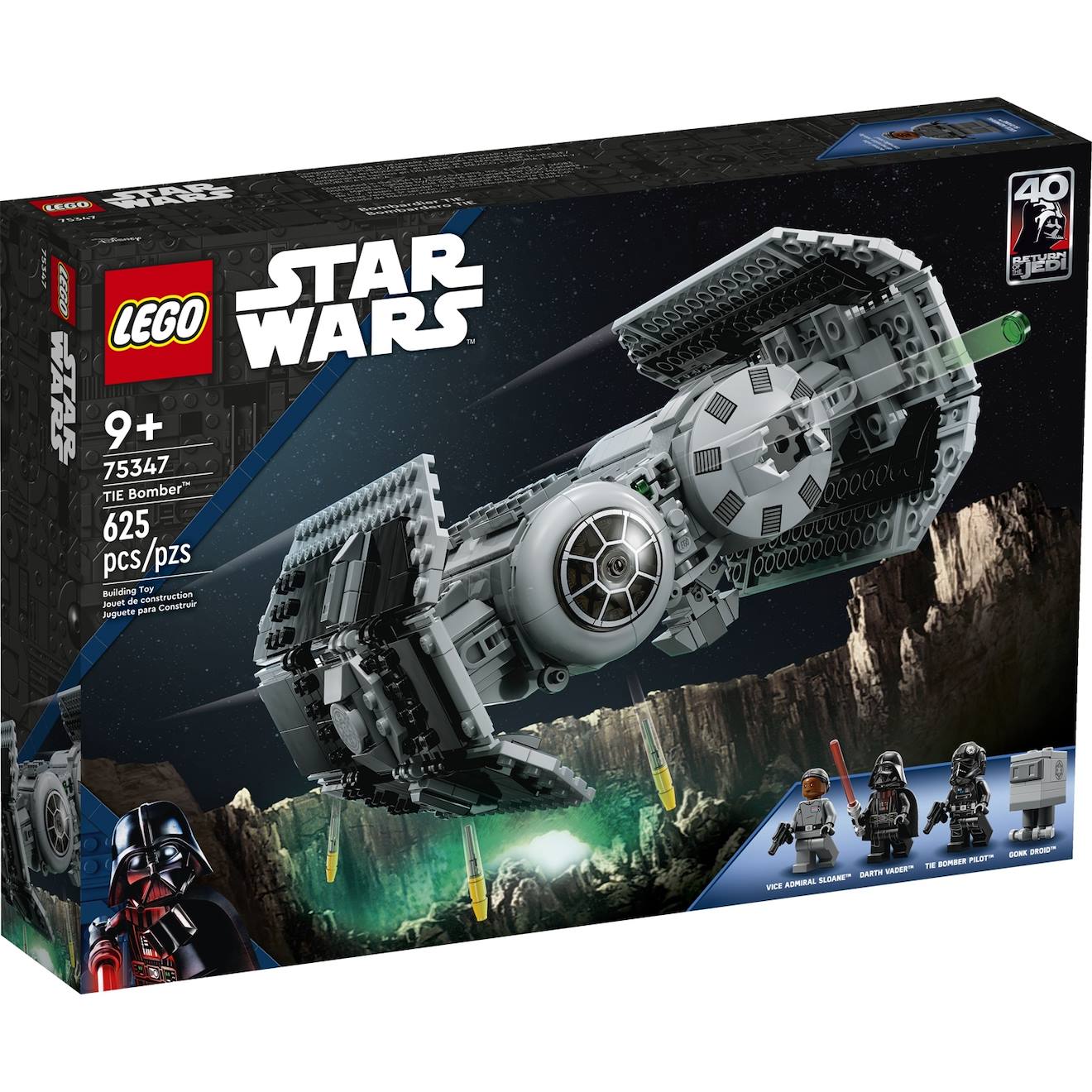 Star Wars Le Bombardier Tie 75347 Multicolore