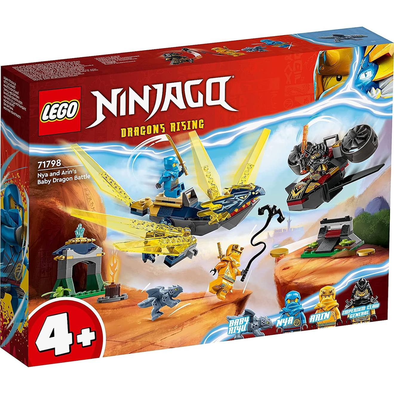 Ninjago Le Combat Du Bébé Dragon De Nya Et Arin 71798 Multicolore