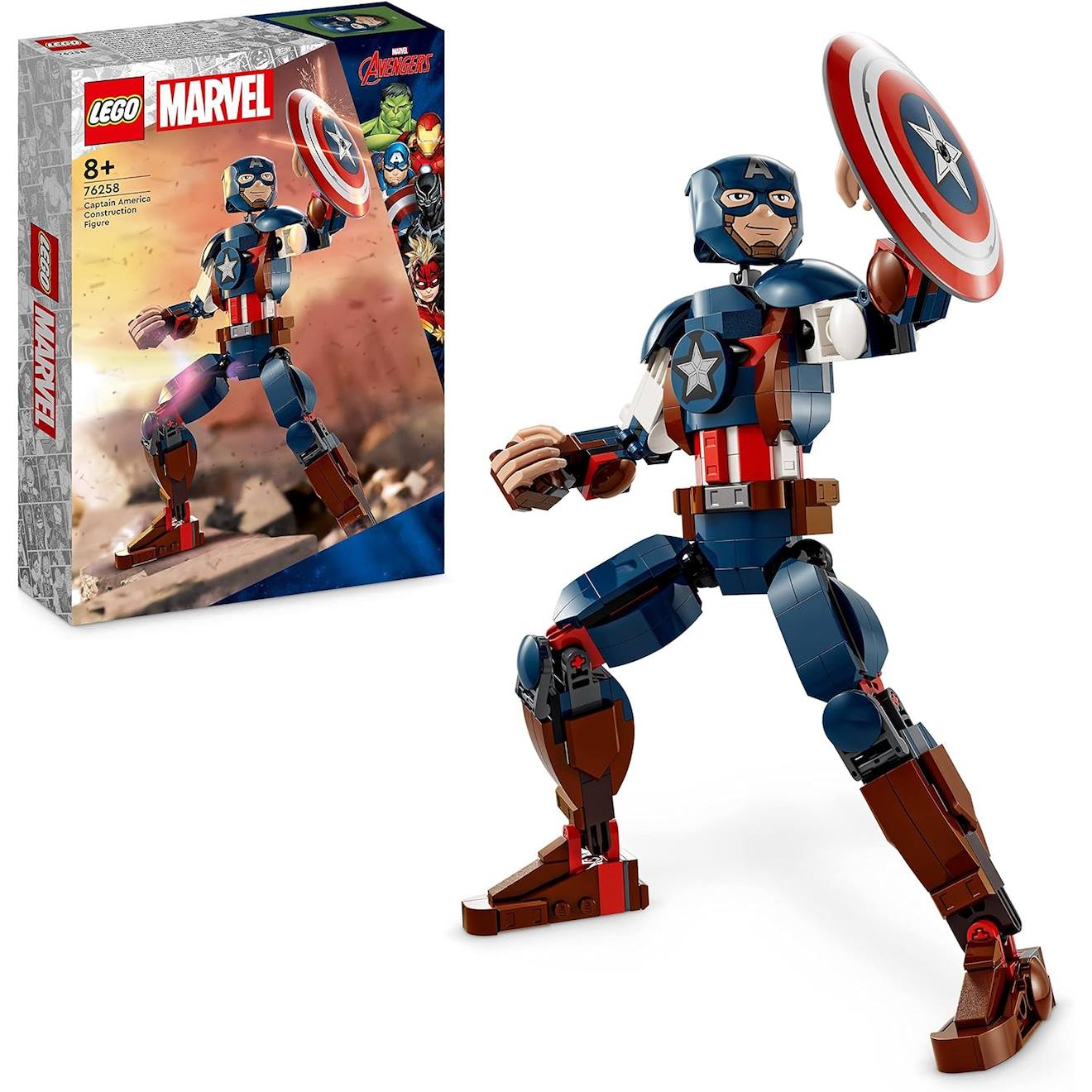 Marvel Figurine De Captain America 76258 Multicolore